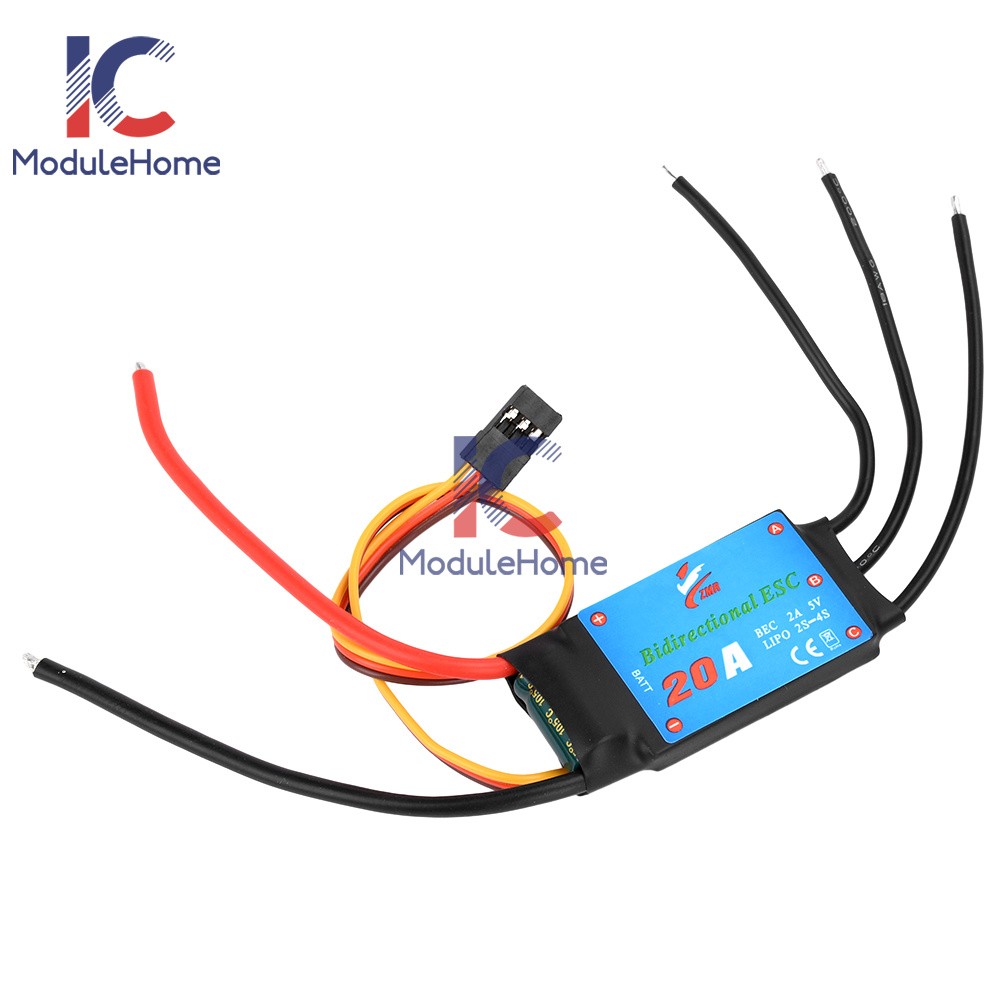 20A/30A/40A/50A Bidirectional Brushless ESC for Remote Control Ship Pneumatic