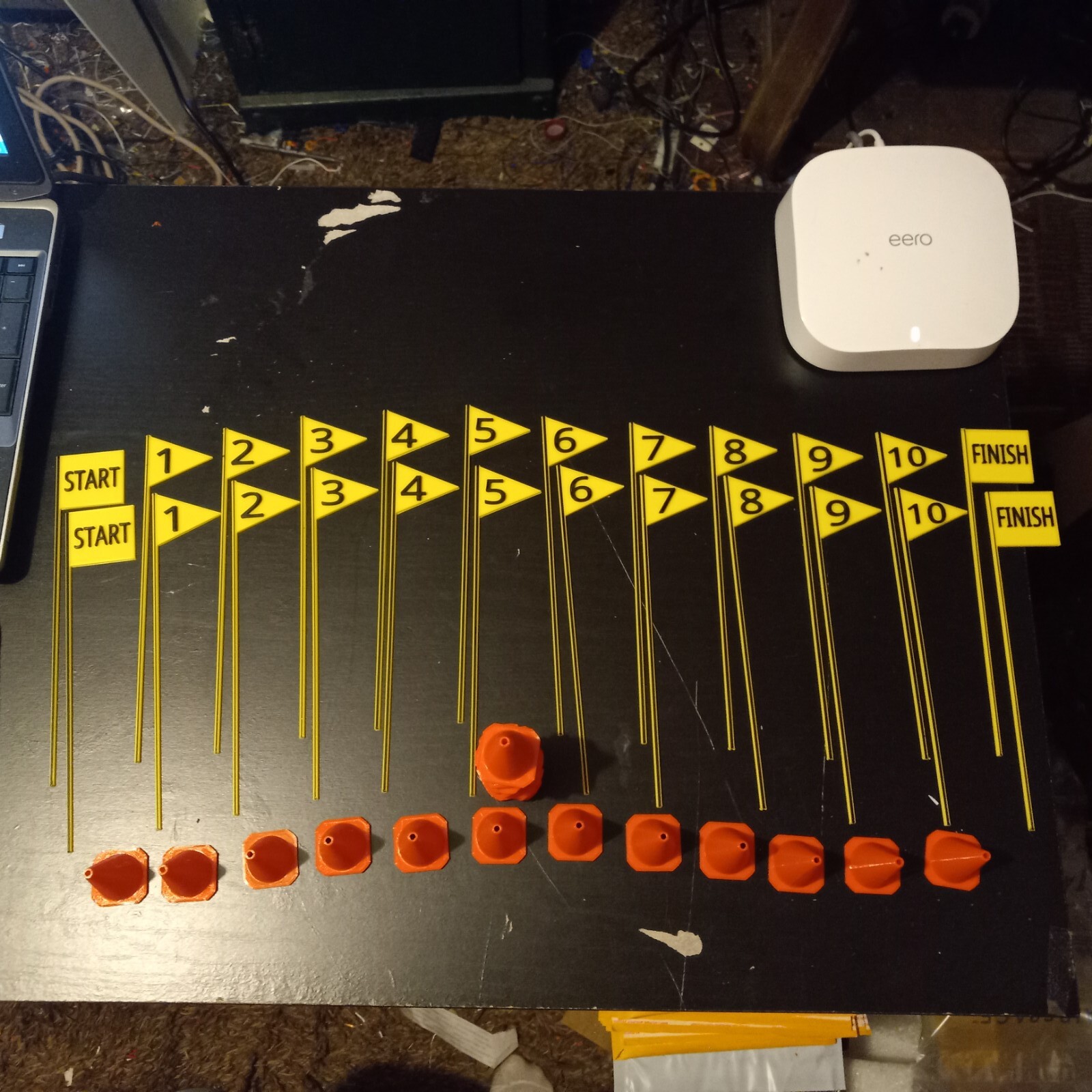 RC Traffic Cones & Road Course Scale Course Gates set. 25 cones, 24 gates 49-pcs