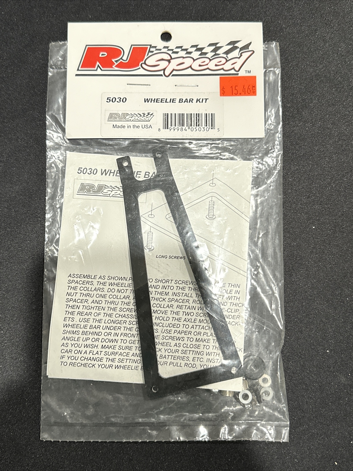 RJ Speed 5030 Wheelie Bar Kit