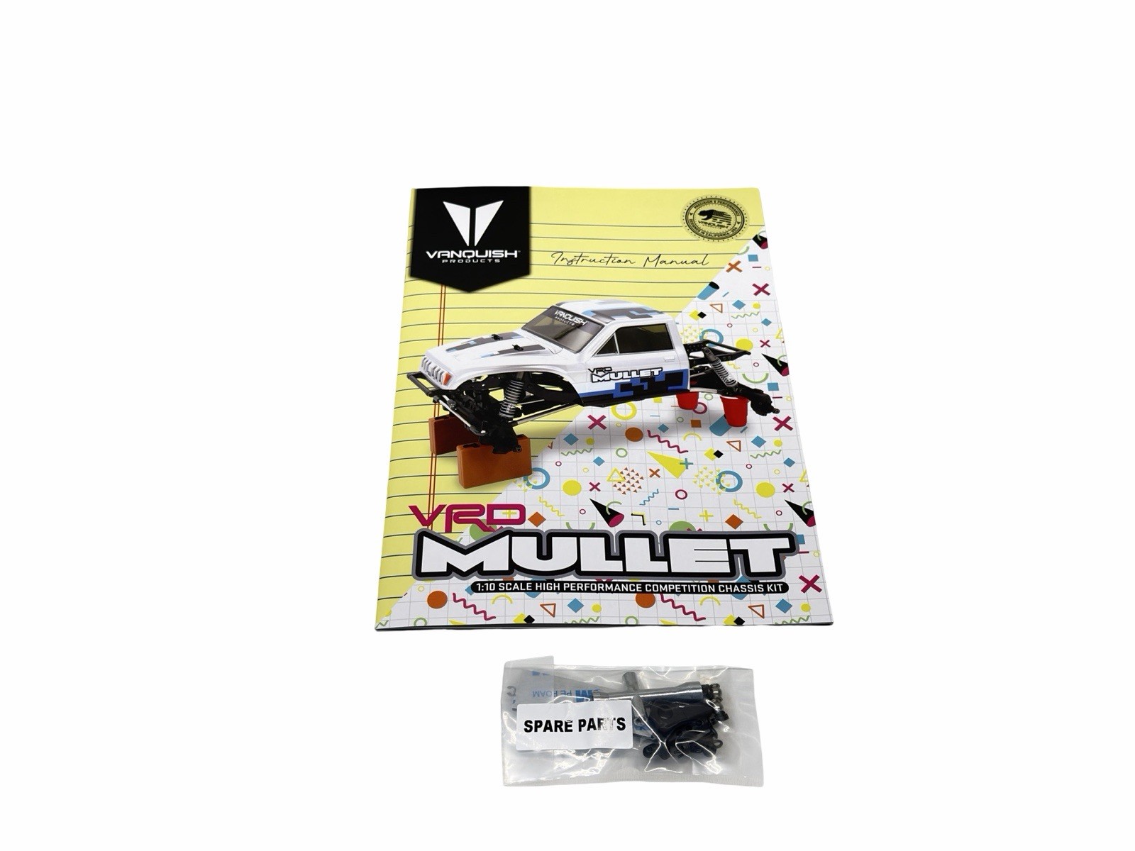 New Vanquish VRD Mullet Manual W Spare Parts Pouch Rc Part #18254