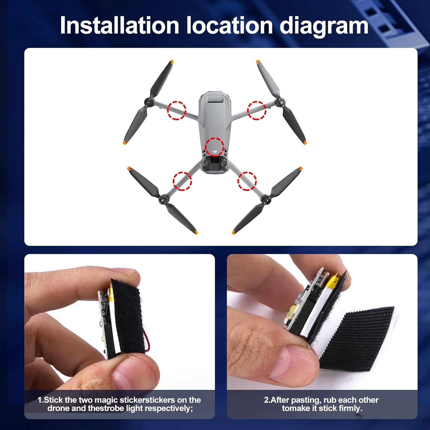Remote Control of the Strobe Light, Anti Collision Light for FAA Drone Night …