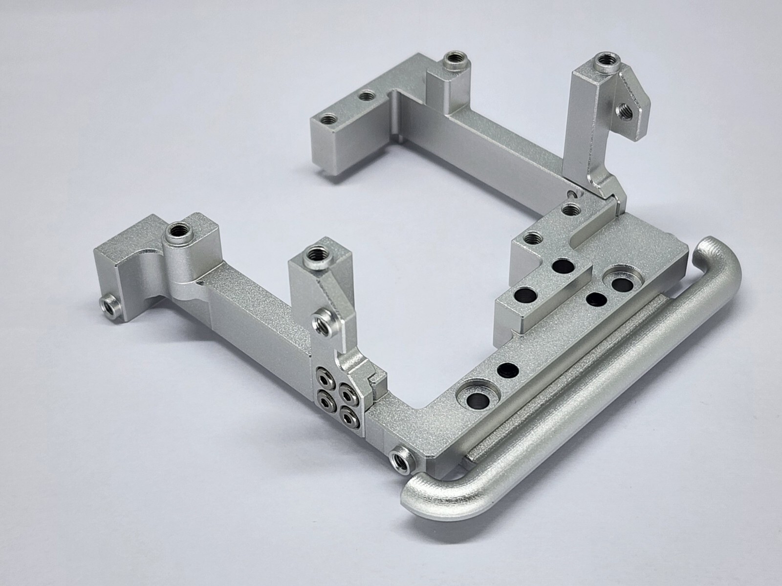 H-TECH RC CNC Aluminum Custom Front Mount For Vanquish H10 Optic (Silver)