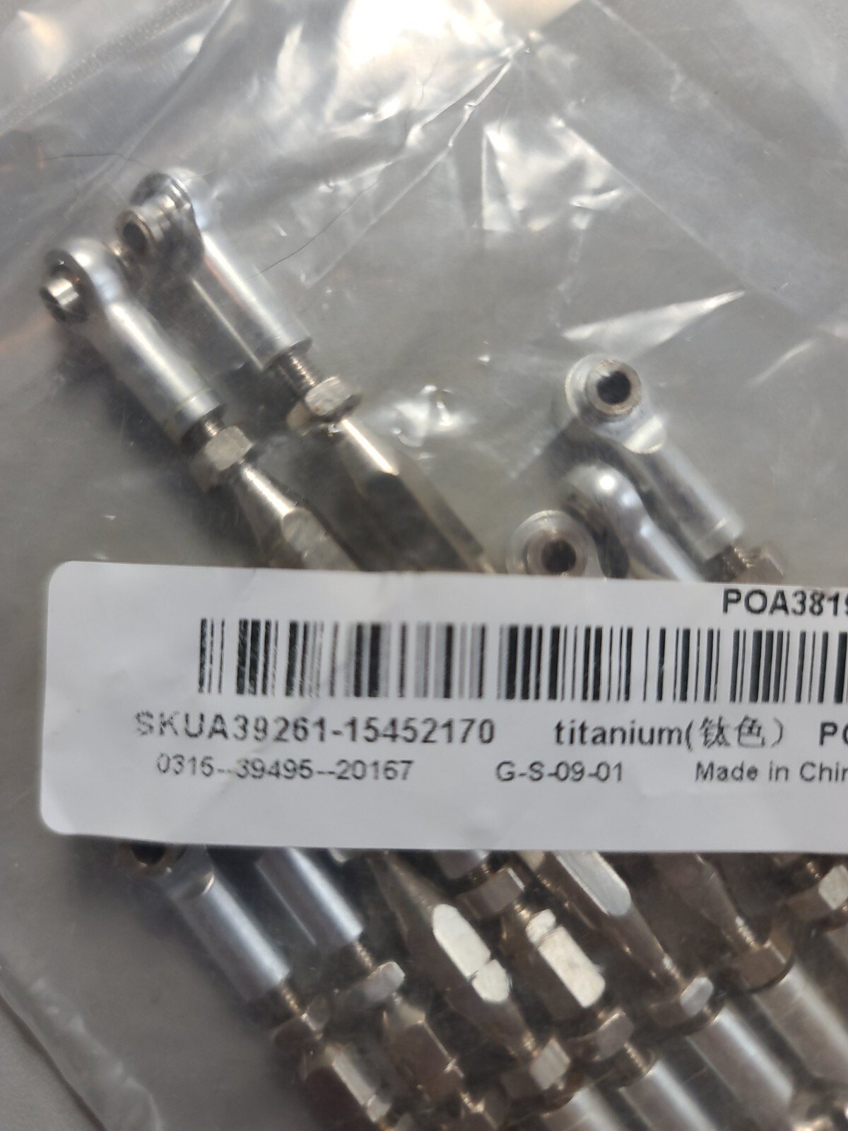 Metal Pull Rod Set Remote Control Car Replacement. Steering rod. 9/pk. Silver