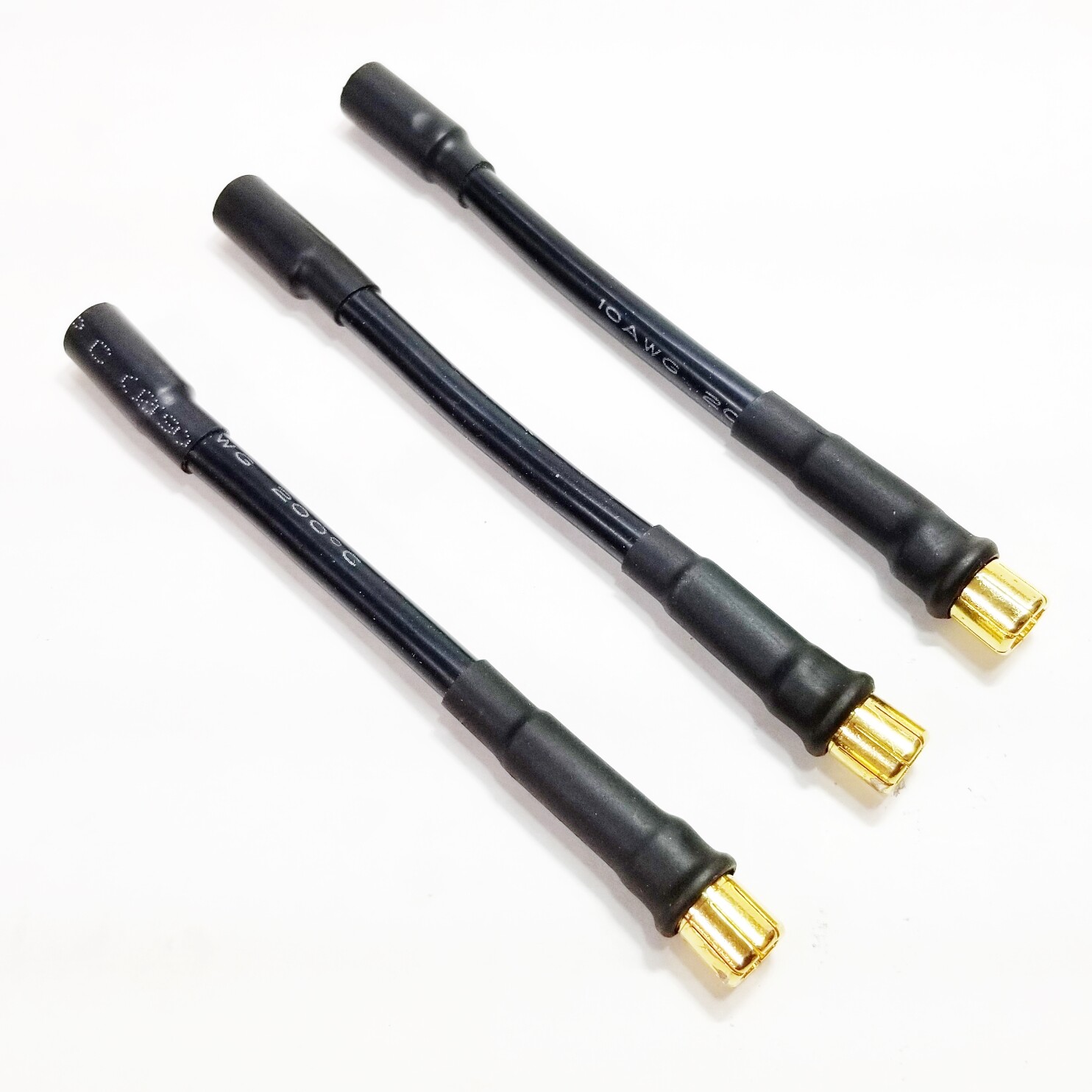 RCP Motor Wires 8mm Male to 6mm Female Brushless Motor Wire Adapters 3 or 6″