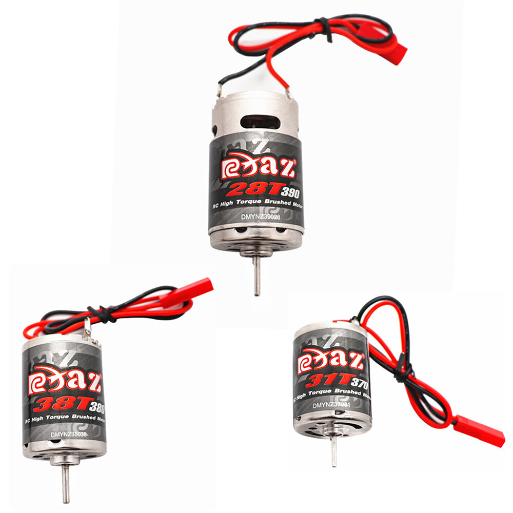 9IMOD RC Brushed Motor 370/380/390 JST/Point Plug for 1/18 1/16 RC Crawler Car