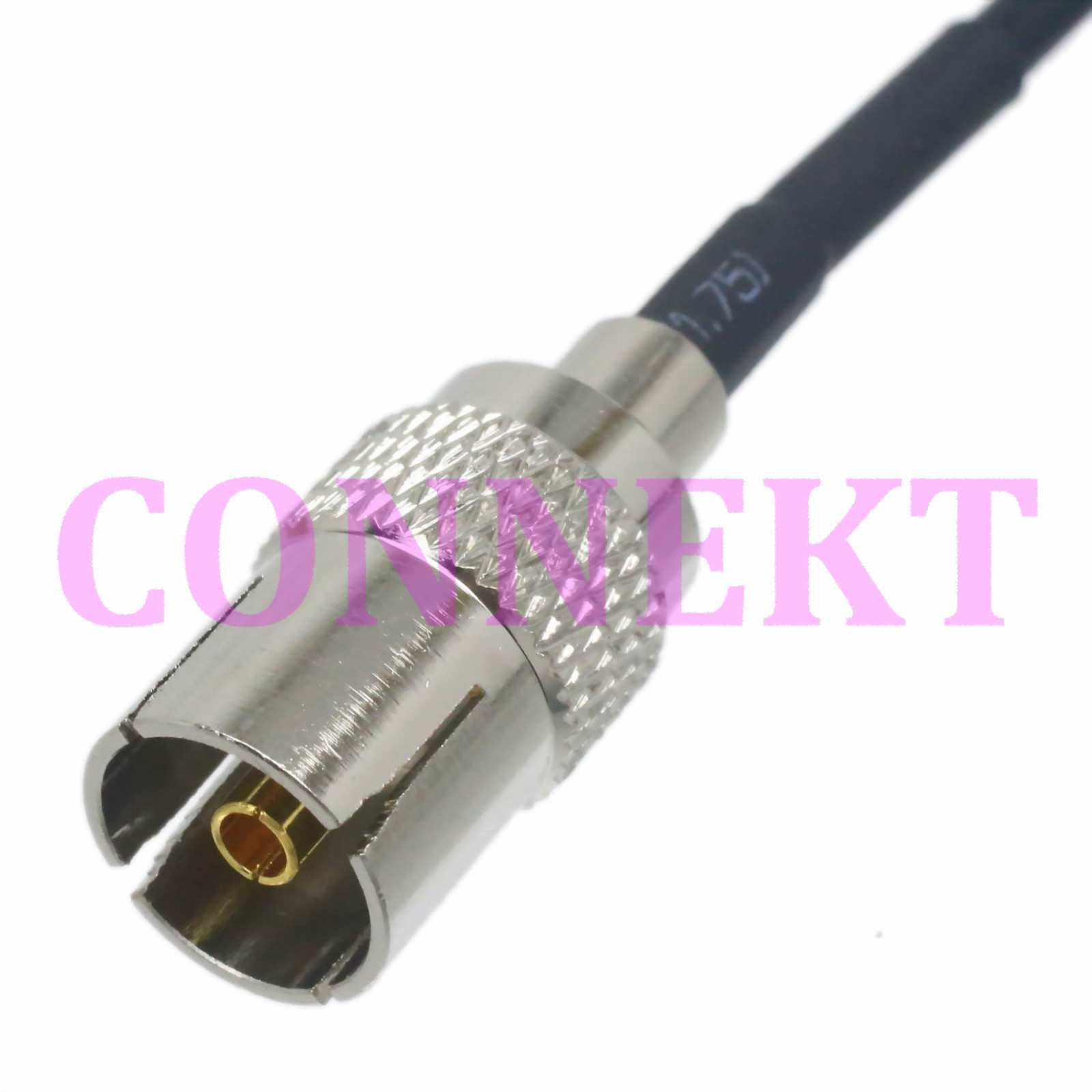 BNC male to IEC DVB-T TV PAL female RG174 cable jumper pigtail 15cm