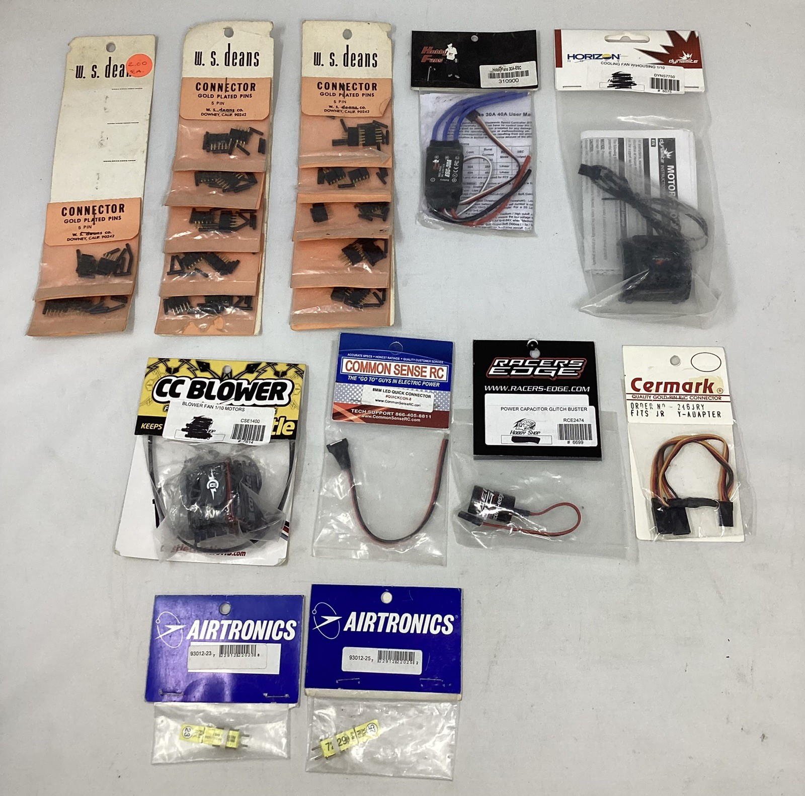 Vintage W.S deans Connector Dynamite Castle Rc Car Electronic Parts Lot Box4