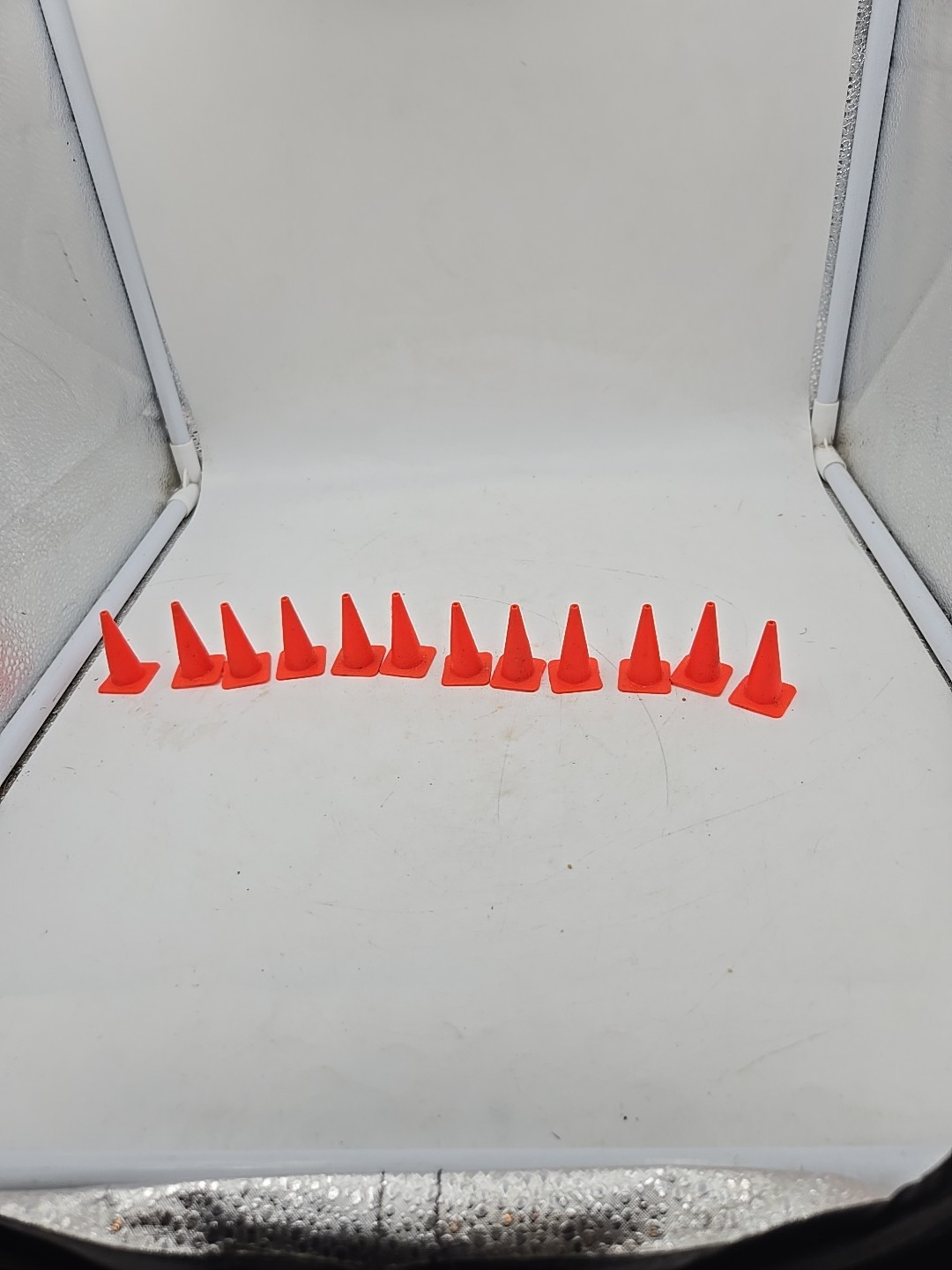 12 1 1/2 inch Orange Cones for RC Racing Traffic Cones