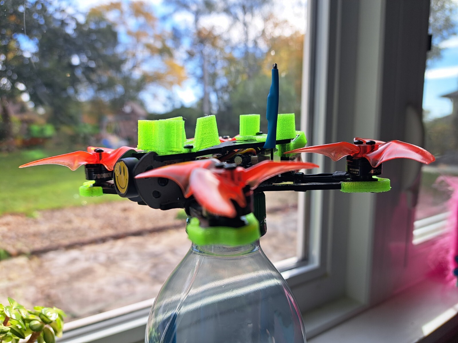 Emax Tinyhawk 2 Freestyle TPU Set Arm Guards Battery & Batt Cable Holder–green