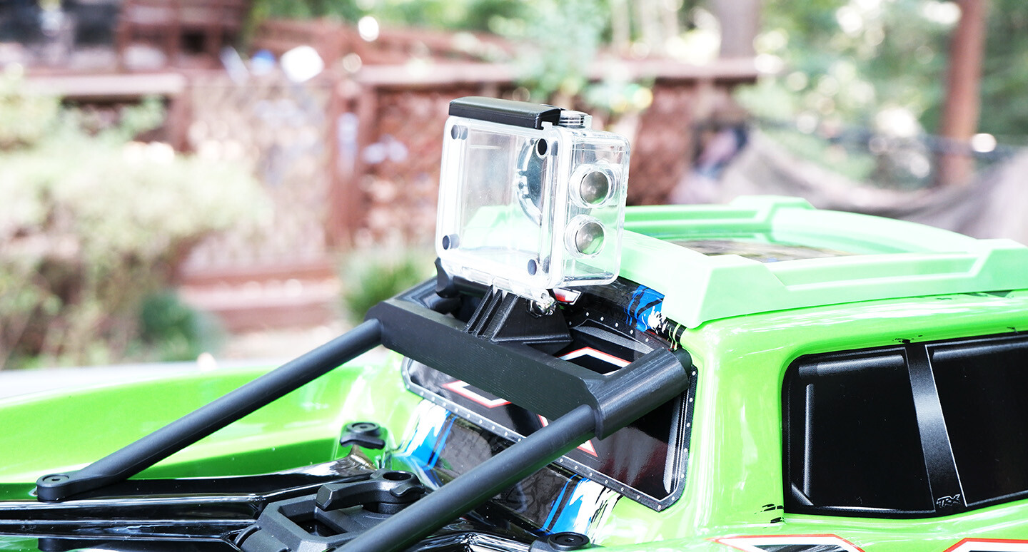 TRAXXAS XMAXX Compatible GOPRO MOUNT | BASH CAM | X-MAXX ACTION CAMERA