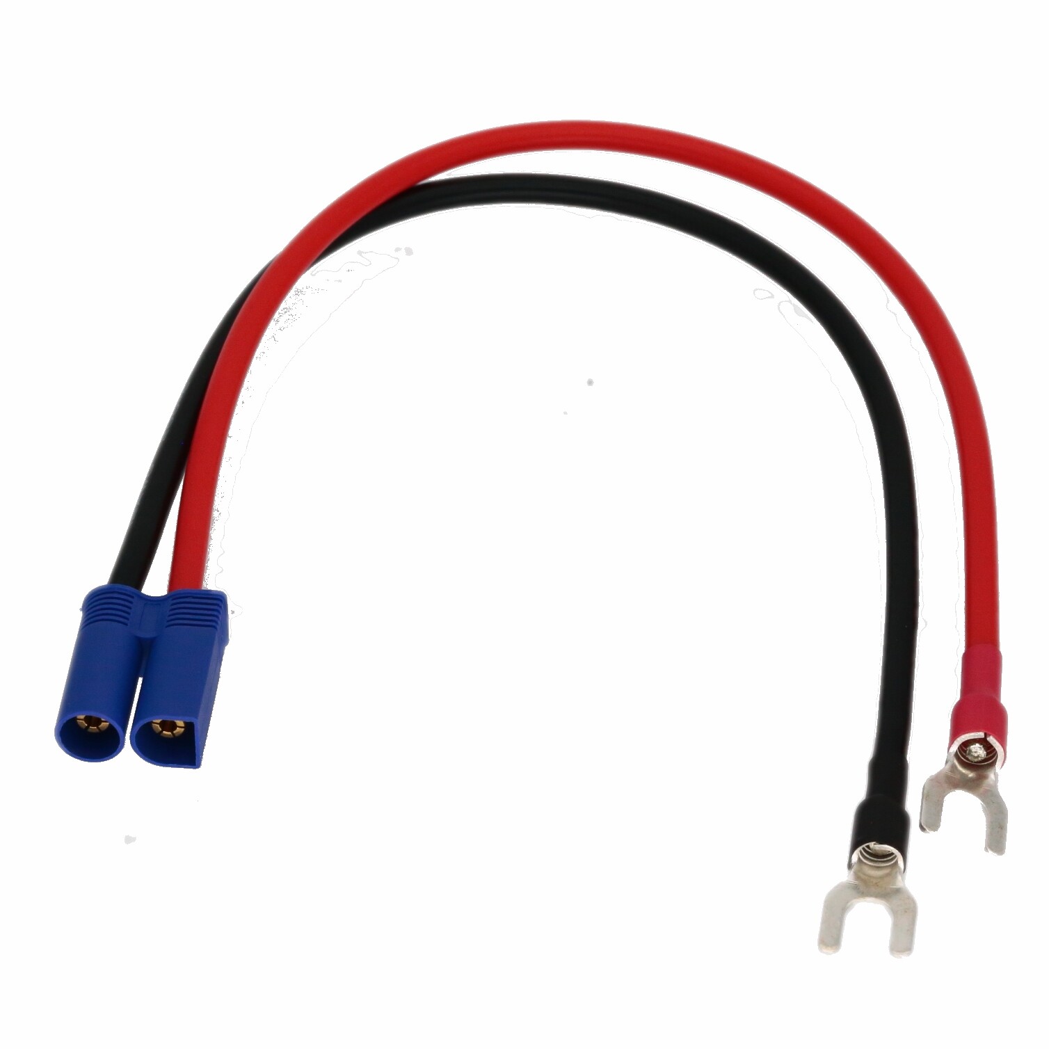 EC5 Male to M6 U-Type Spade Fork open Terminal battery charging 12awg 1FT Cable