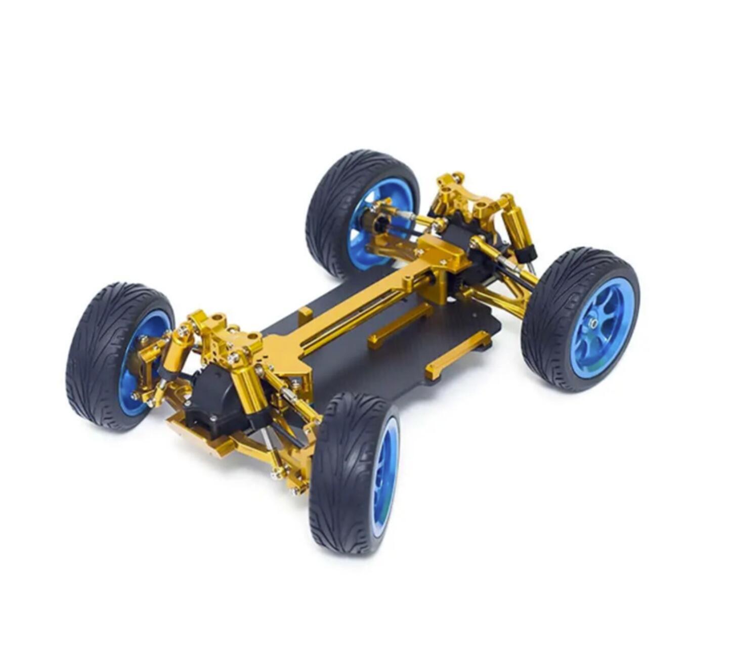 For 1/18 Wltoys 184011 A959 A969 A979 Alloy Frame Carbon Fiber Chassis Assembled