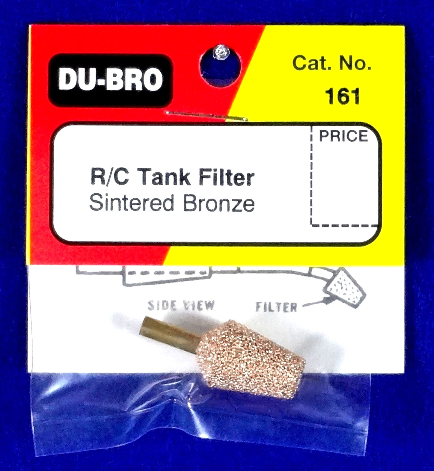 DU-BRO SINTERED BRONZE R/C TANK FILTER ( CAT. # 161 )