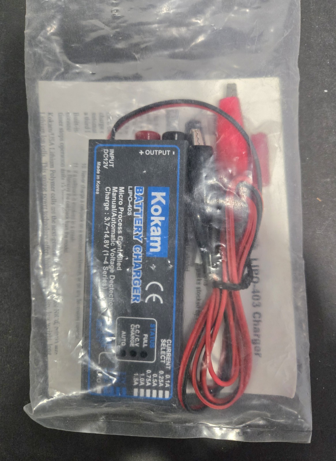 FMA Direct Kokam Lithium Ion Battery Charger LIPOCH403