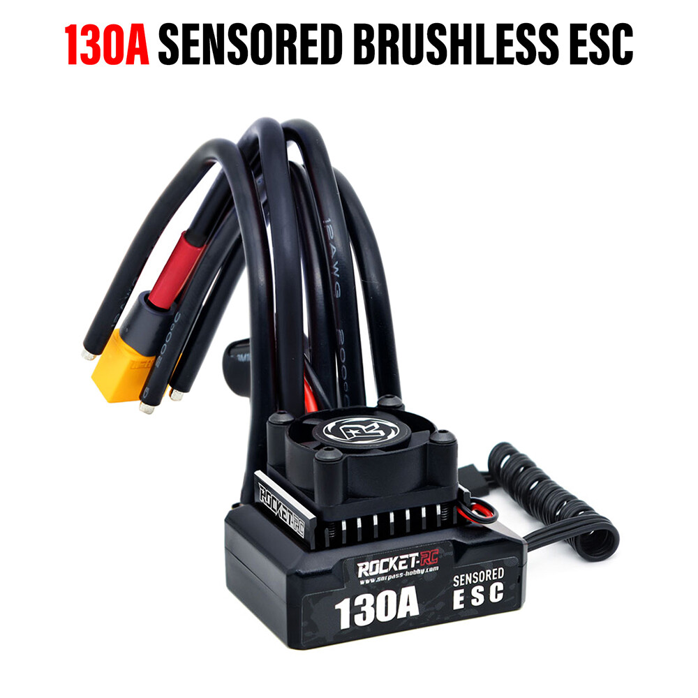 New ROCKET-RC 130A Brushless ESC Program Card for 1/10 RV Car 380/390/540 Motor