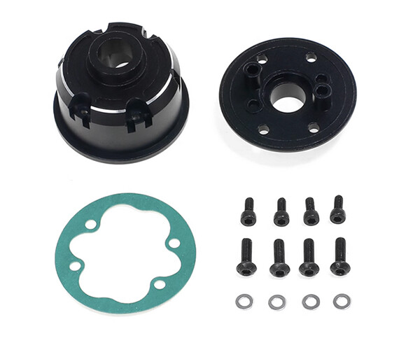ALU CENTER DIFF CASE SET ARA311166 FOR ARRMA 1/8 MOJAVE / 1/10 KRATON OUTCAST 4S