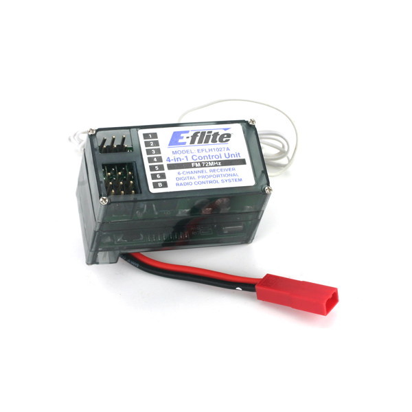 E-flite EFLH1027A 4-n-1 Control Unit, Rx/ESC/Mixer/Gyro FM 72MHz:BCP Model Making