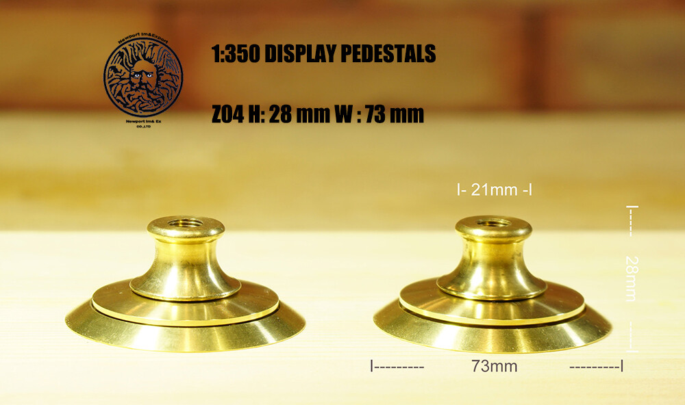 Brass Stand 1:350/700/2000 Various Size Ship Metal Display Stand Pedestals
