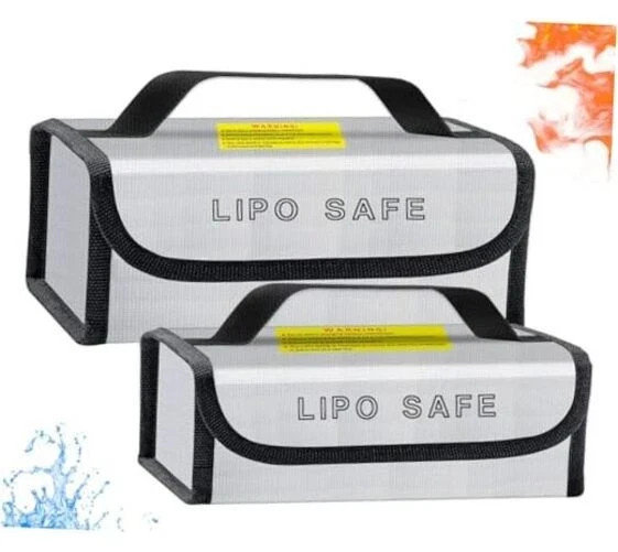 Lipo Battery Safe Bag Large Capatity Fireproof Bag for 230*80*100+185*75*60mm