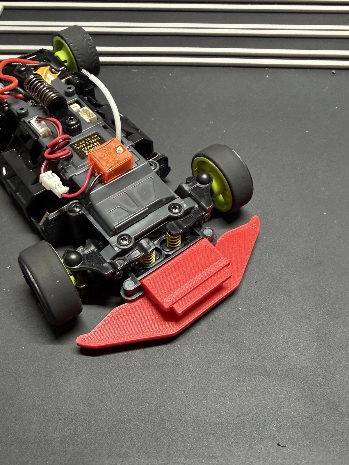 Mini-Z MR-04 Carbon Fiber Style Front Bumper for JR-GT01 Body | 1/28