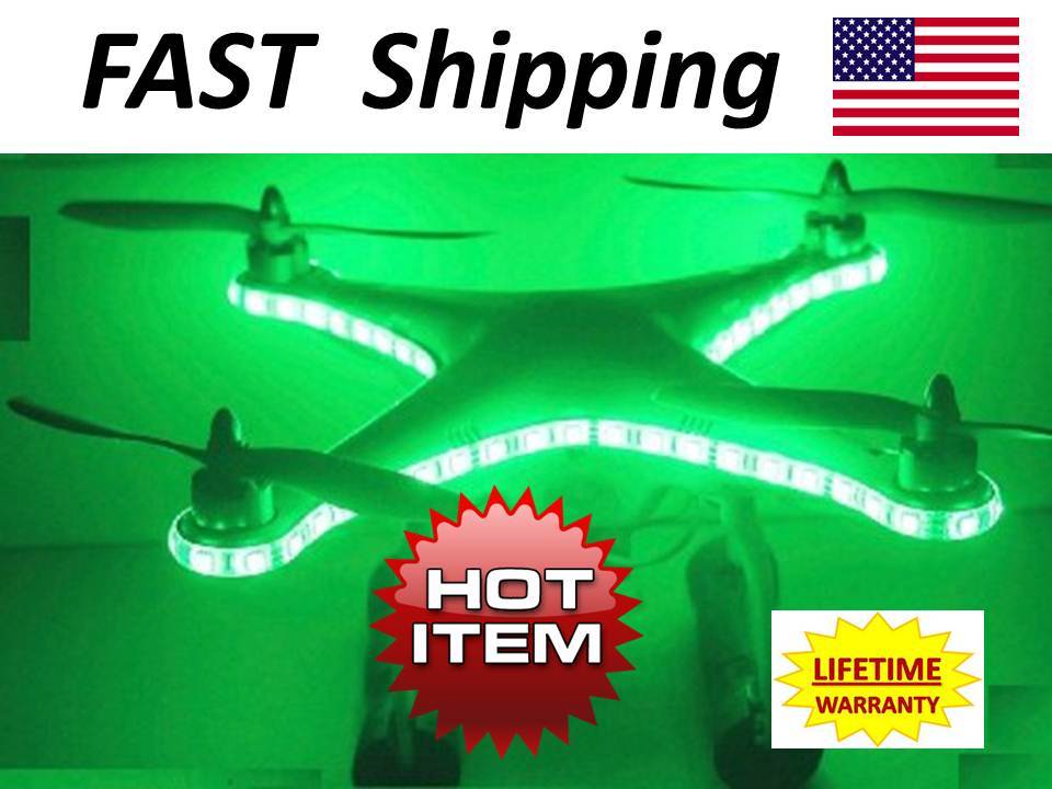 Drone / Multicopter – LED light kit – all colors GREEN red BLUE hid white ORANGE