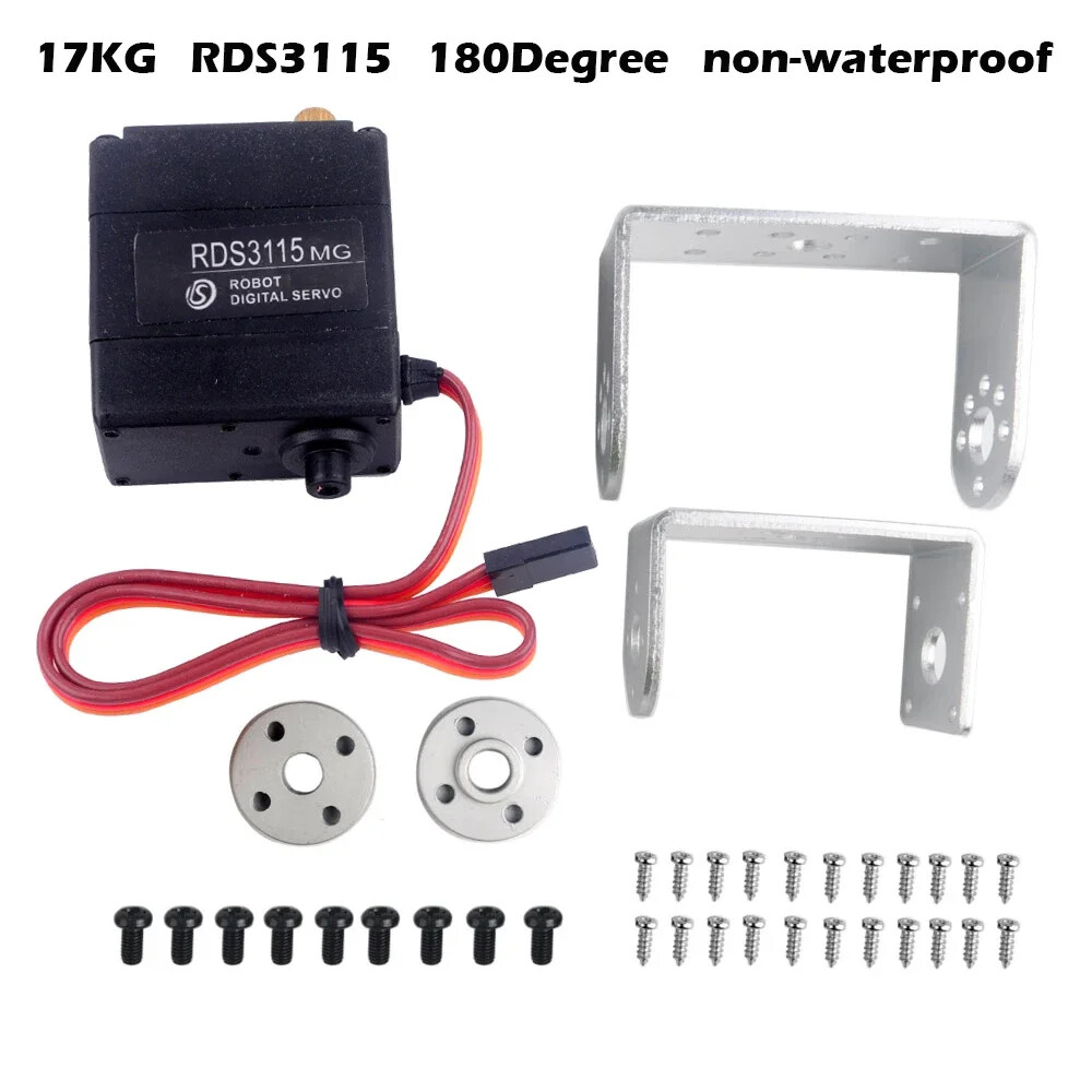 7-150KG Digital Robot Servo Metal Gear Motor Double-Shaft 180/270 Degree For Rc