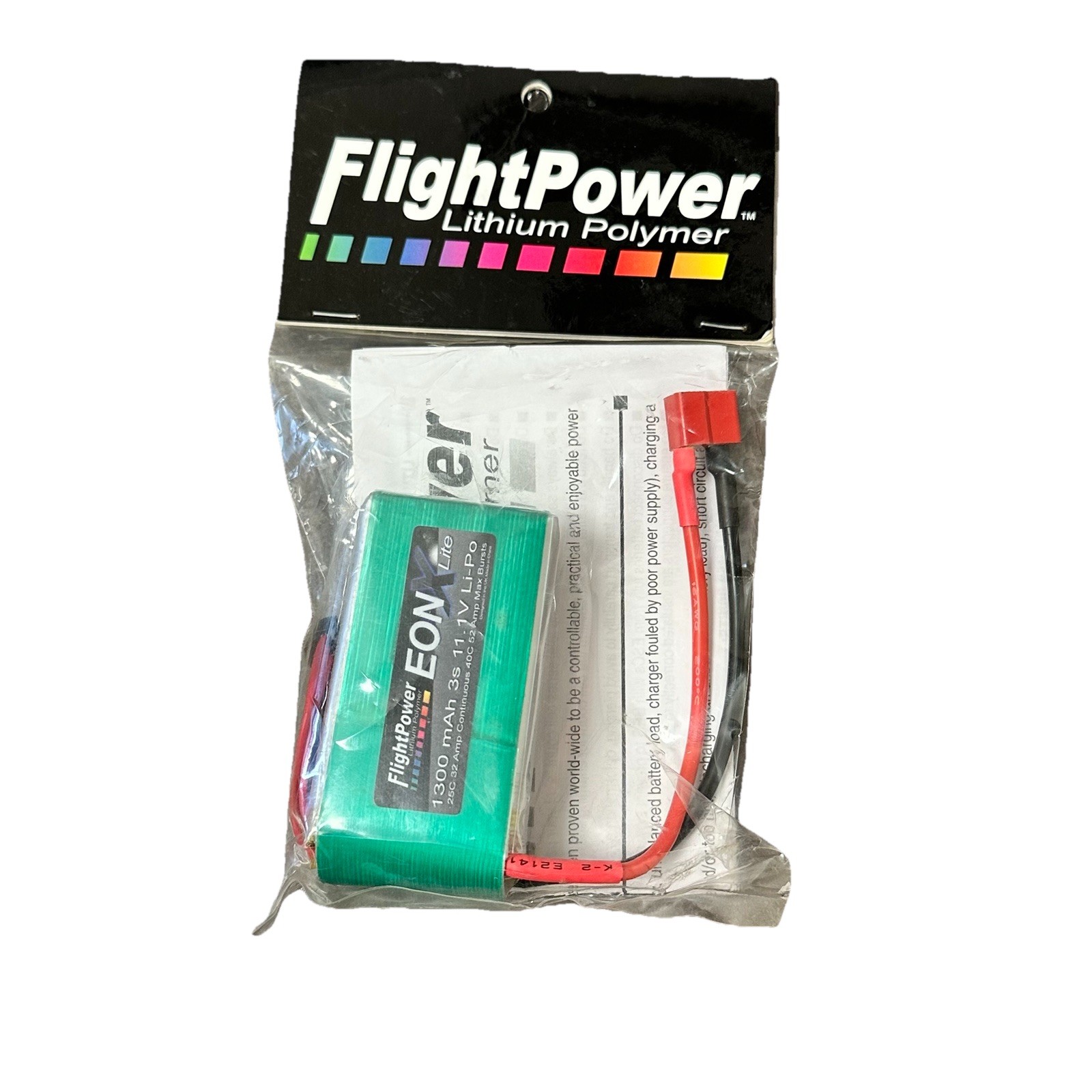 Flight Power EON X-Lite 1300 mAh 11.1V 14Wh LiPo Rechargeable Battery FPWP4115