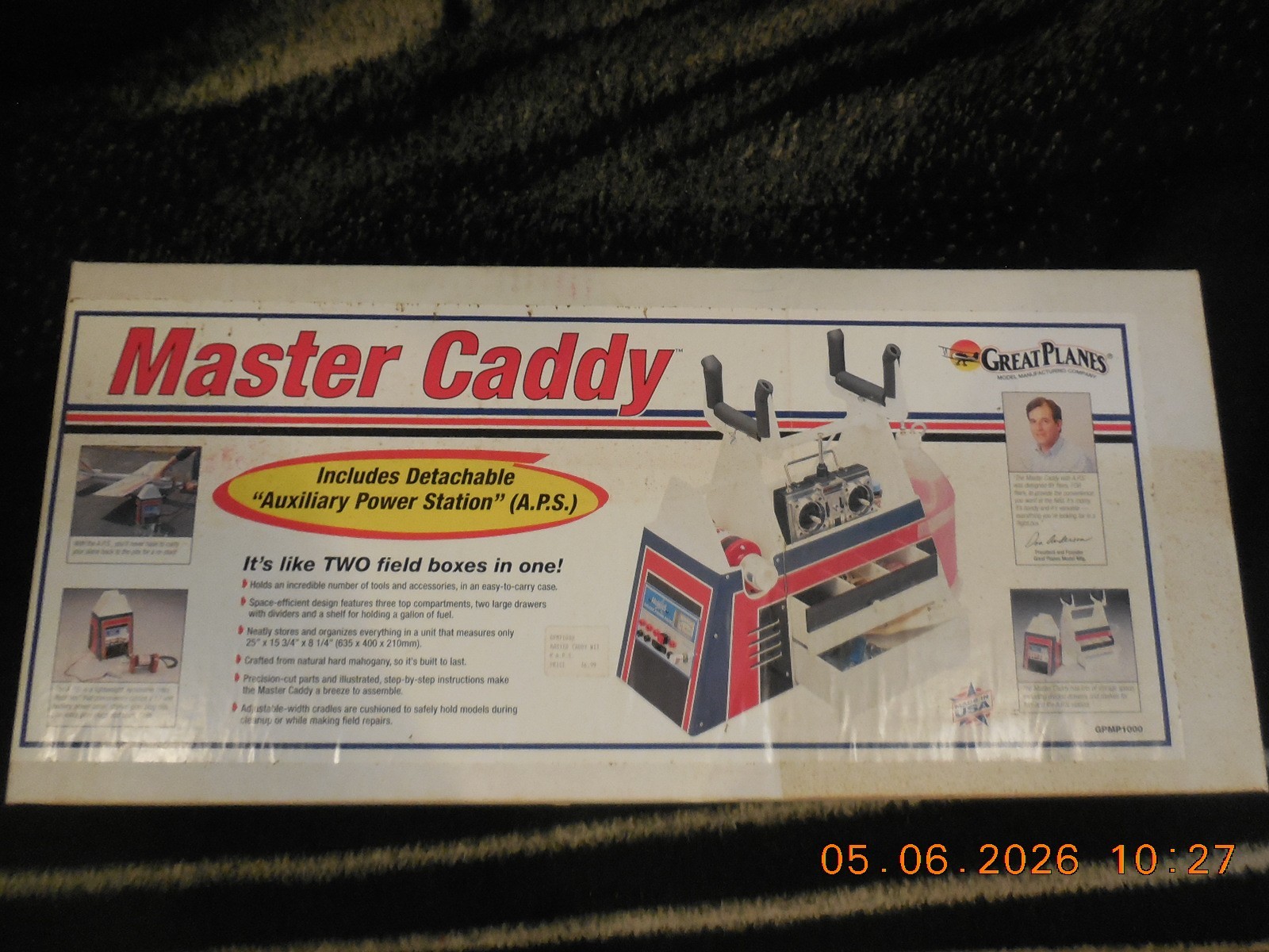 NEW In Box Great Planes Master Caddy GPMP1000 With Detachable Power Station