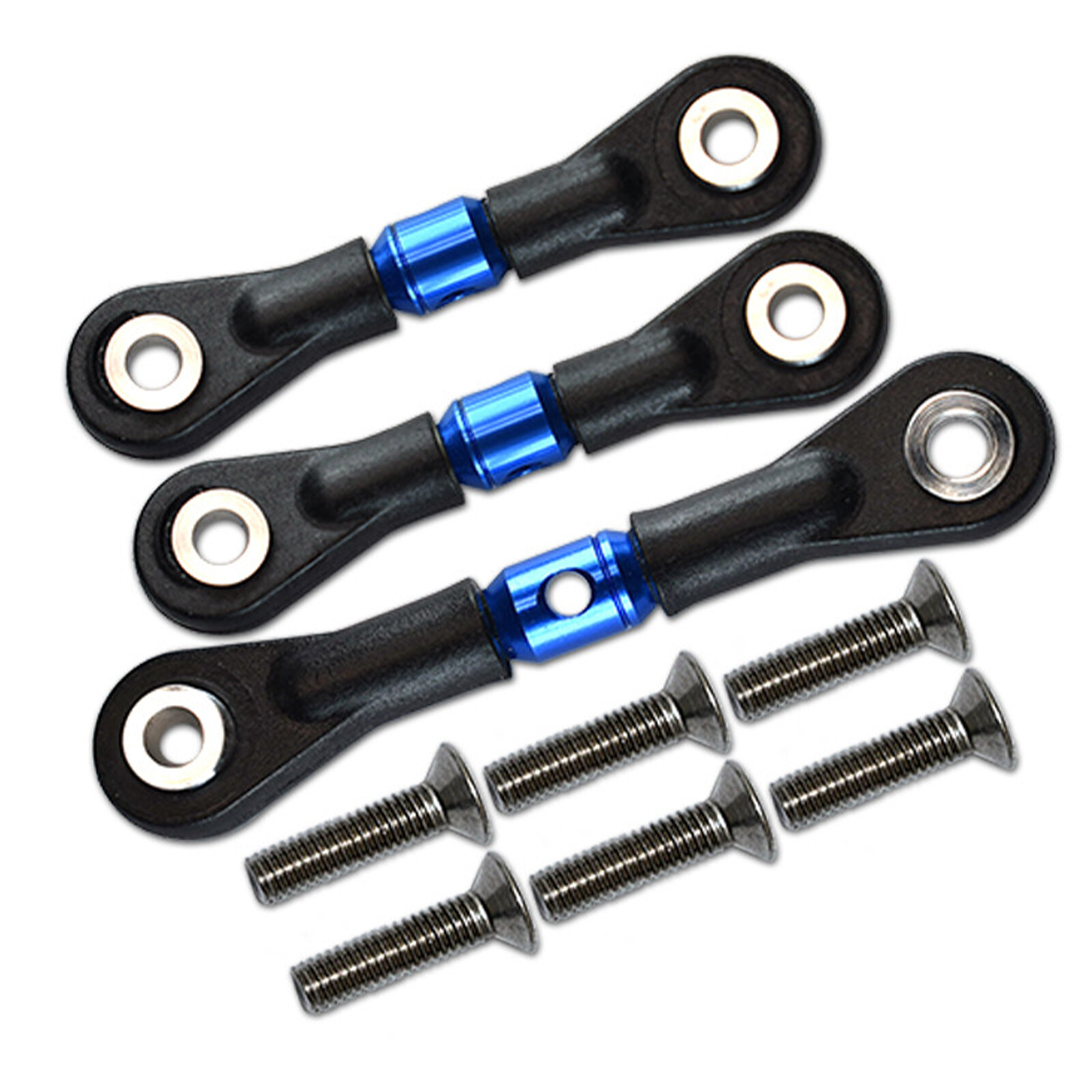 Adjustable Steering Link Rod Tie Rod Kit for Tamiya TT-02 TT02 1/10 RC Car DIY