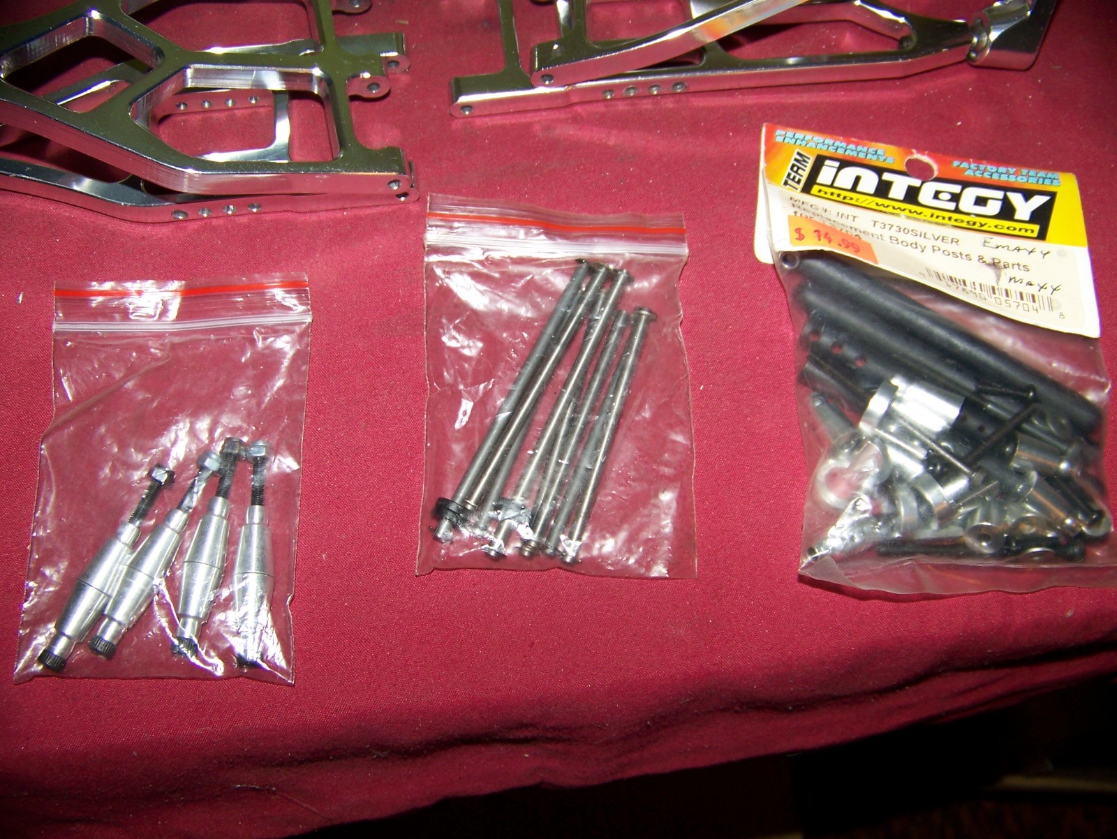 traxxas tmaxx emaxx supermaxx integy racer x aluminum chrome rc monster gt parts