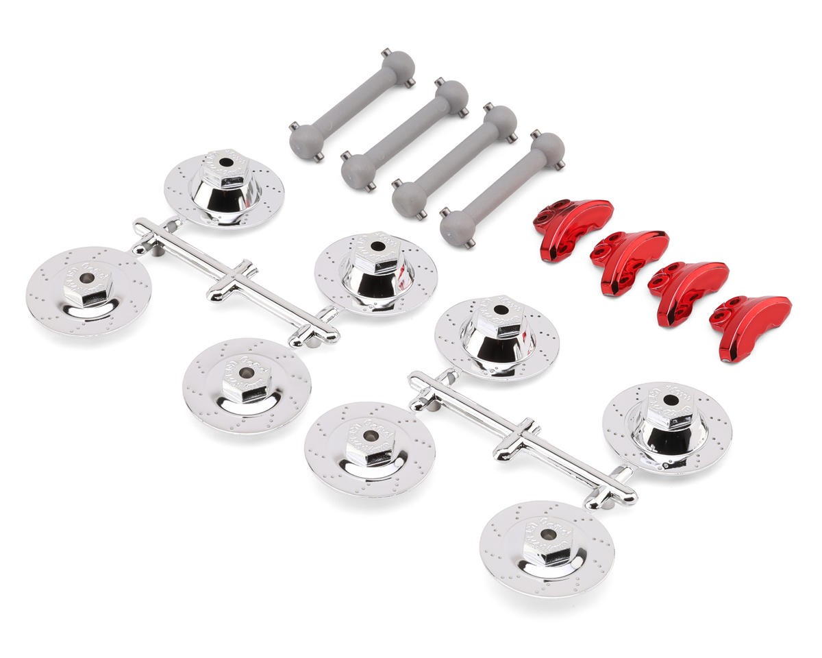Kyosho Fazer Mk2 FZ02 Dogbones & Scale Brake Disc Caliber Hubs Set [KYOFA552C]