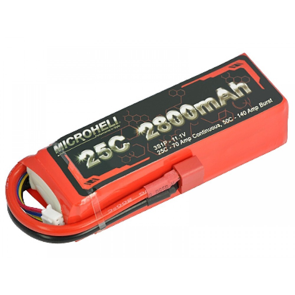 MIcroheli Li-Po 2800mAh 11.1V 25C Battery