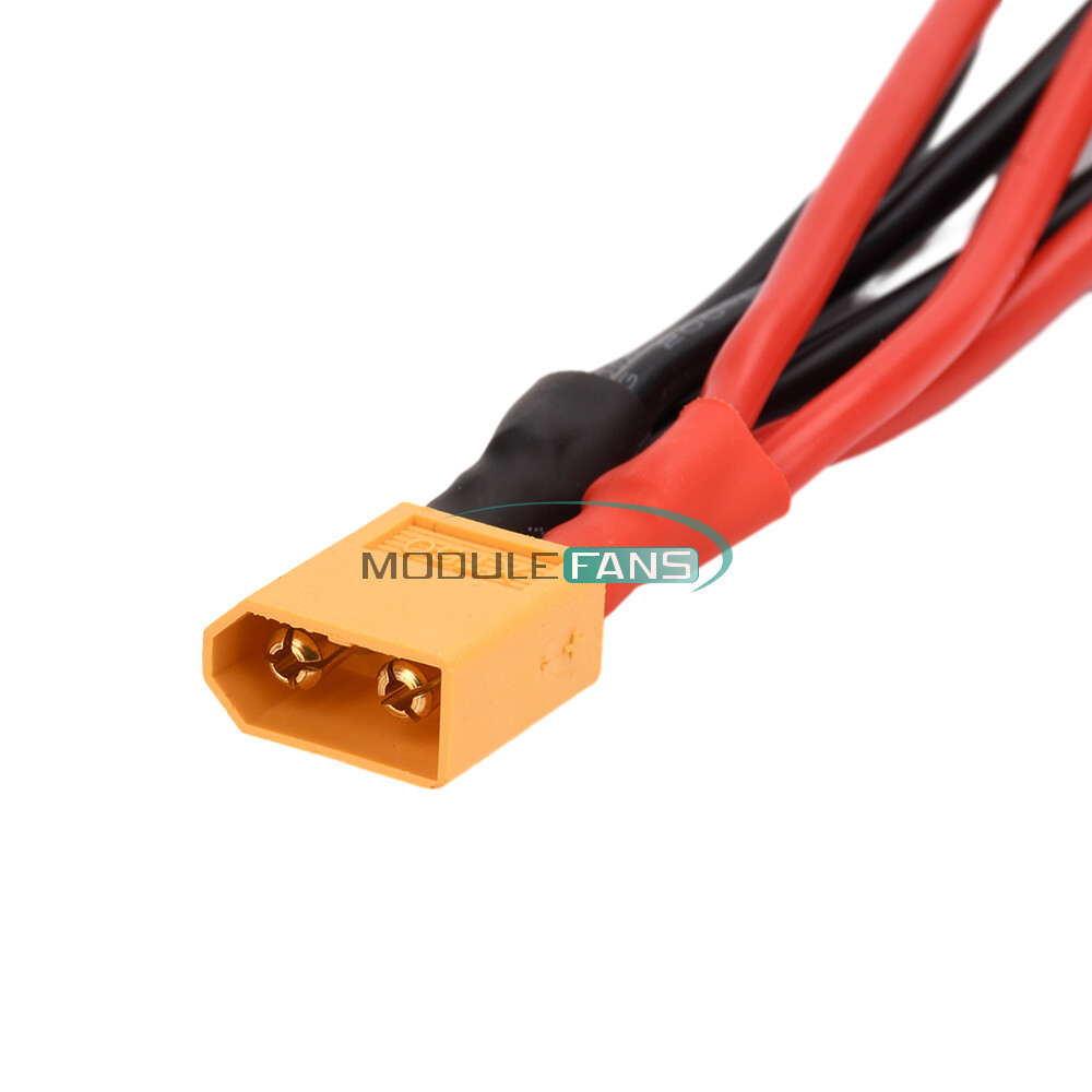 XT60 Male/Female Cable Parallel Battery Connector 4AWG Silicone Wire Y Splitter-