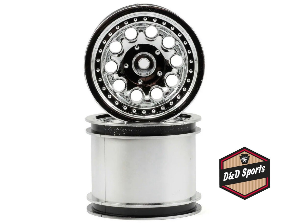 RPM 82053 12mm Hex “Revolver 10 Hole” Traxxas Electric Rear Wheels (2) (Chrome)