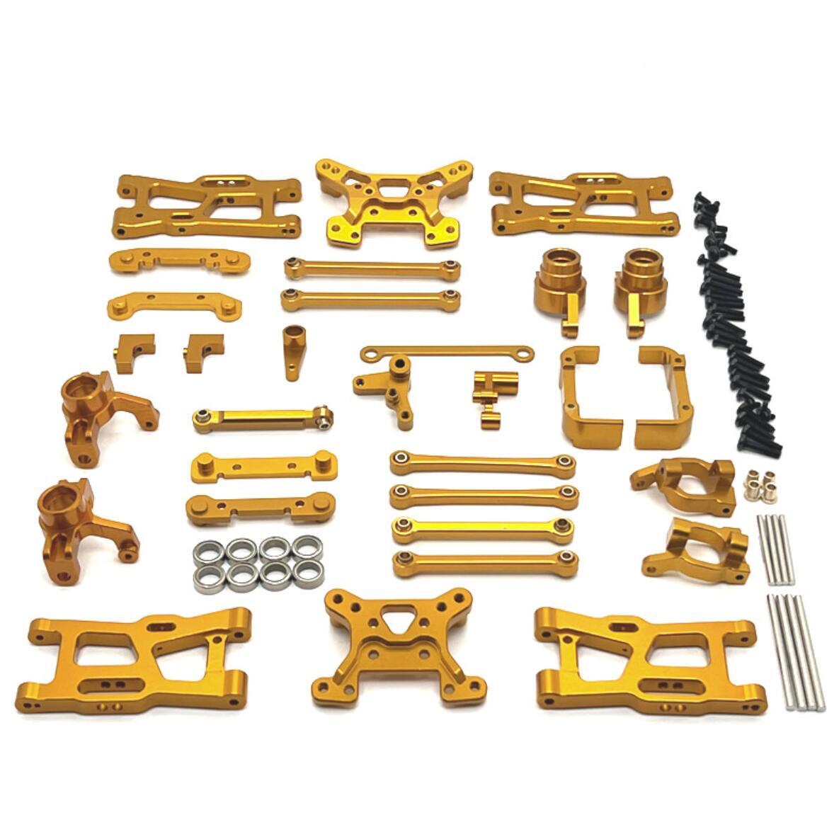 RC WLtoys 1/14 144016 144018 Off-road rc car Aluminum metal Upgraded Parts Gold