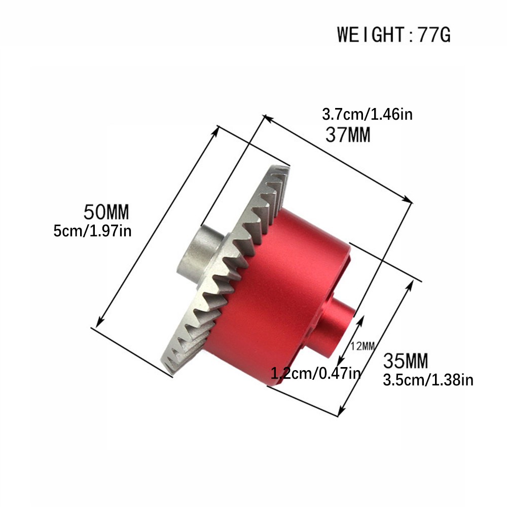 Front&Rear Differential Gear Sets For ARRMA Granite Senton Kraron 1/10 RC Car a