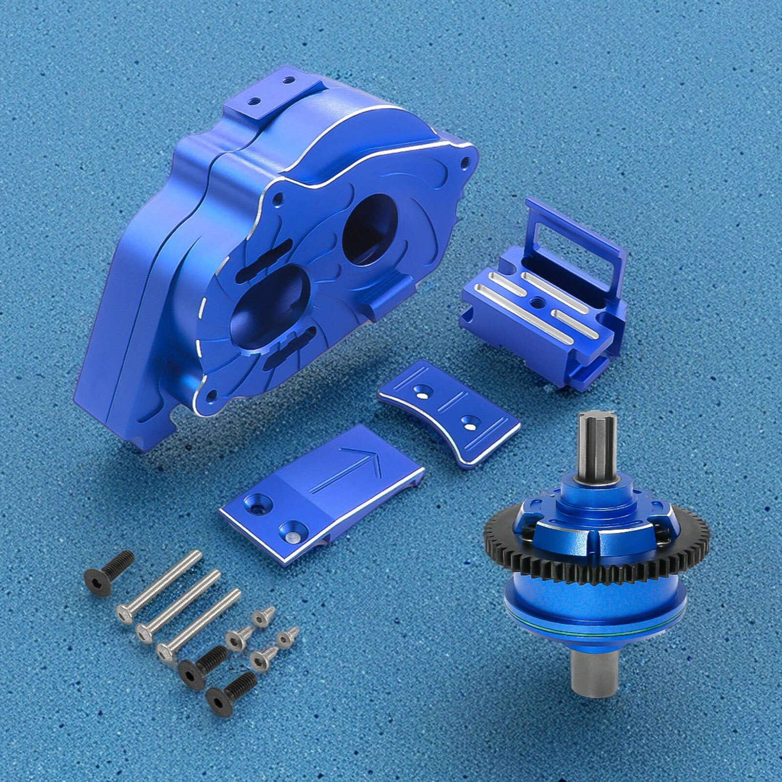 Motor Mount Gear Cover with 57T 0.8Mod Center Diff for Arrma 1/8 1/10 4S