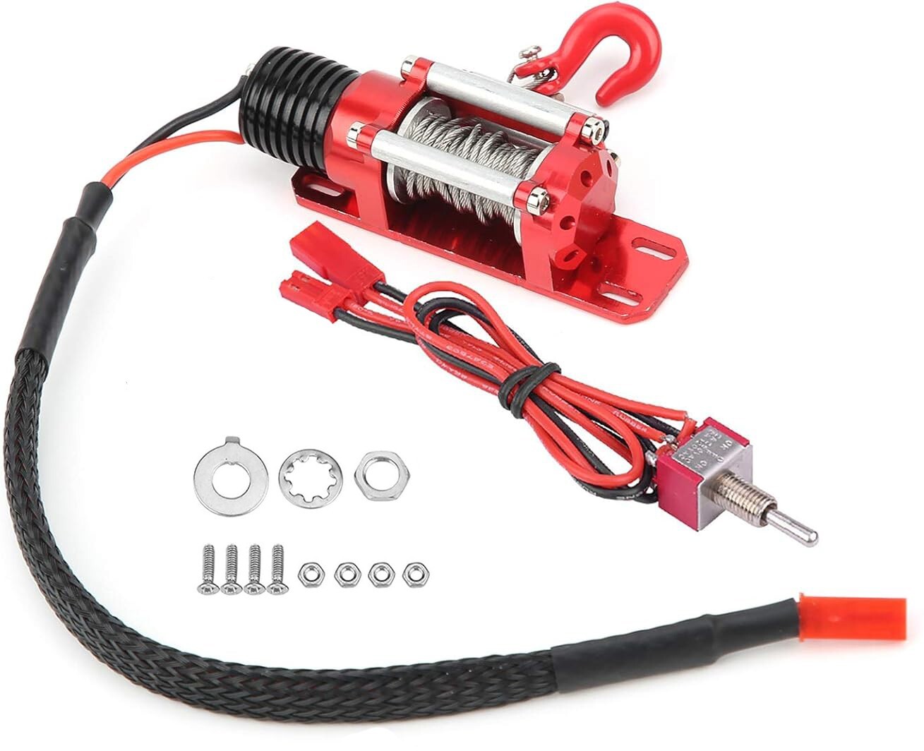 1/10 RC Crawler Wired Winch for Axial SCX10 D90 Traxxas TRX4 Crawler
