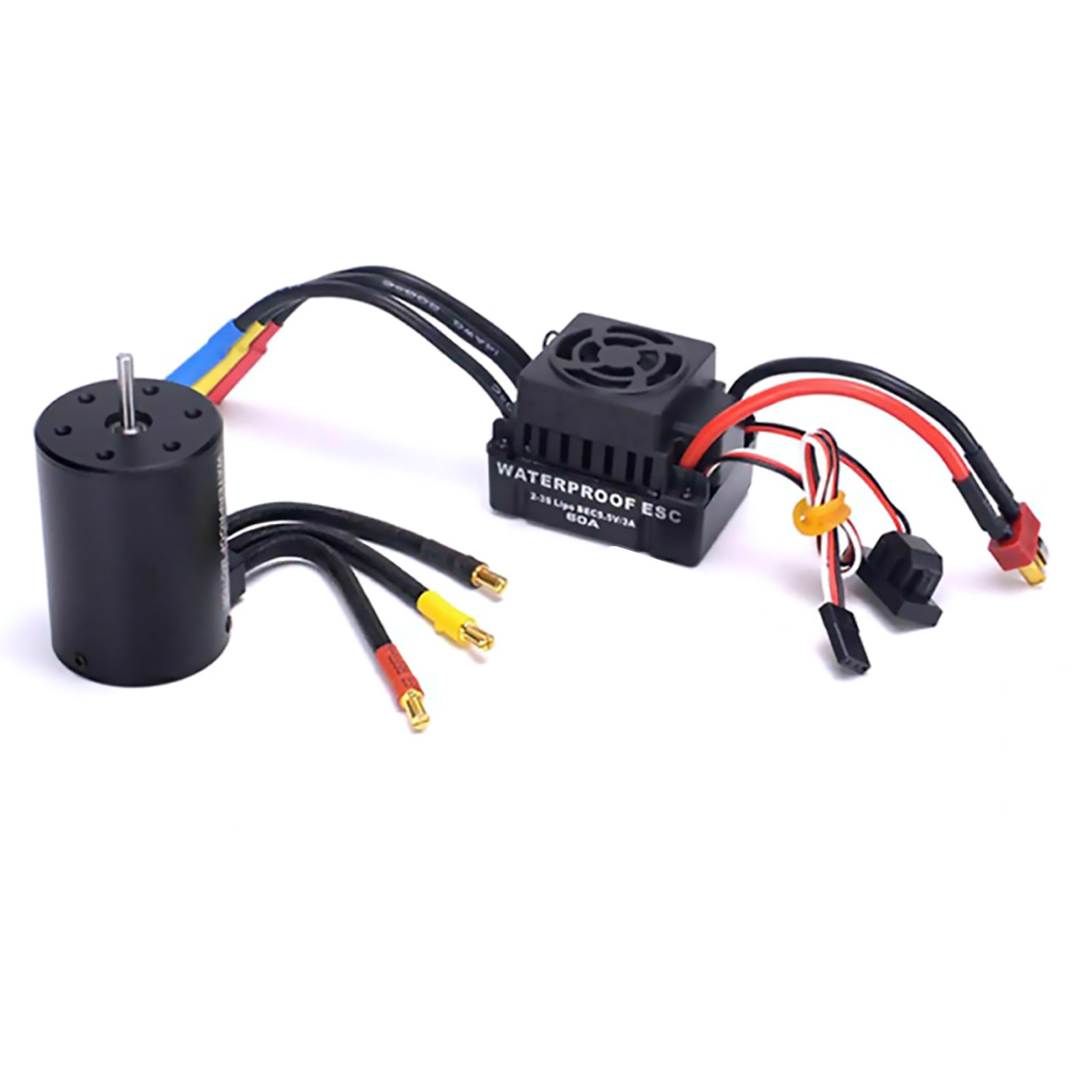 New 60A Brushless ESC 3650 3900KV Brushless Motor Kit For 1/10 RC Car L