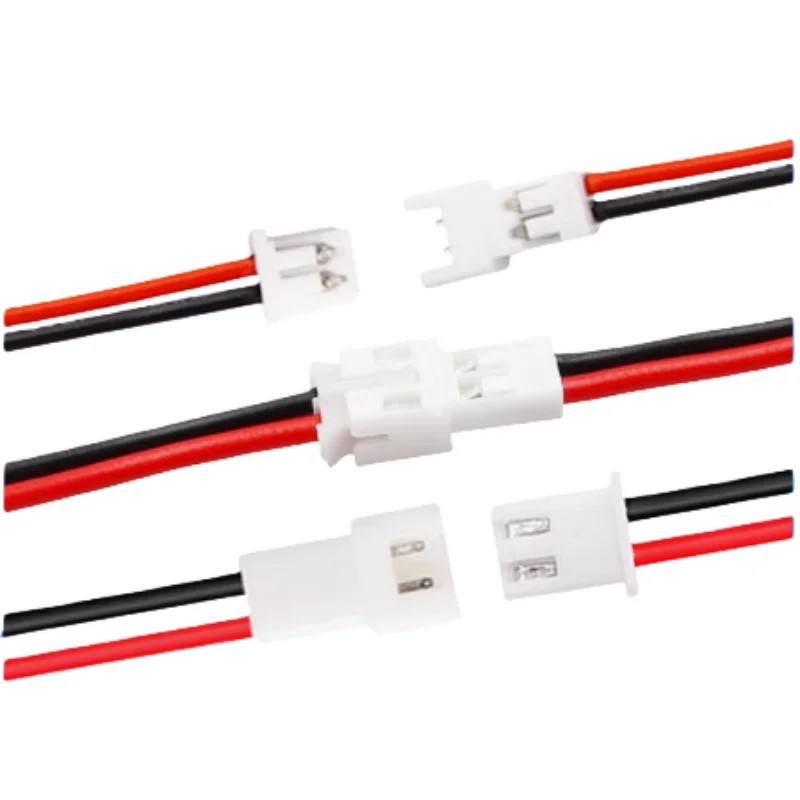 20Pair Micro JST PH 1.25 2 PIN Male Female Plug Connector with Wire Cables 100Mm