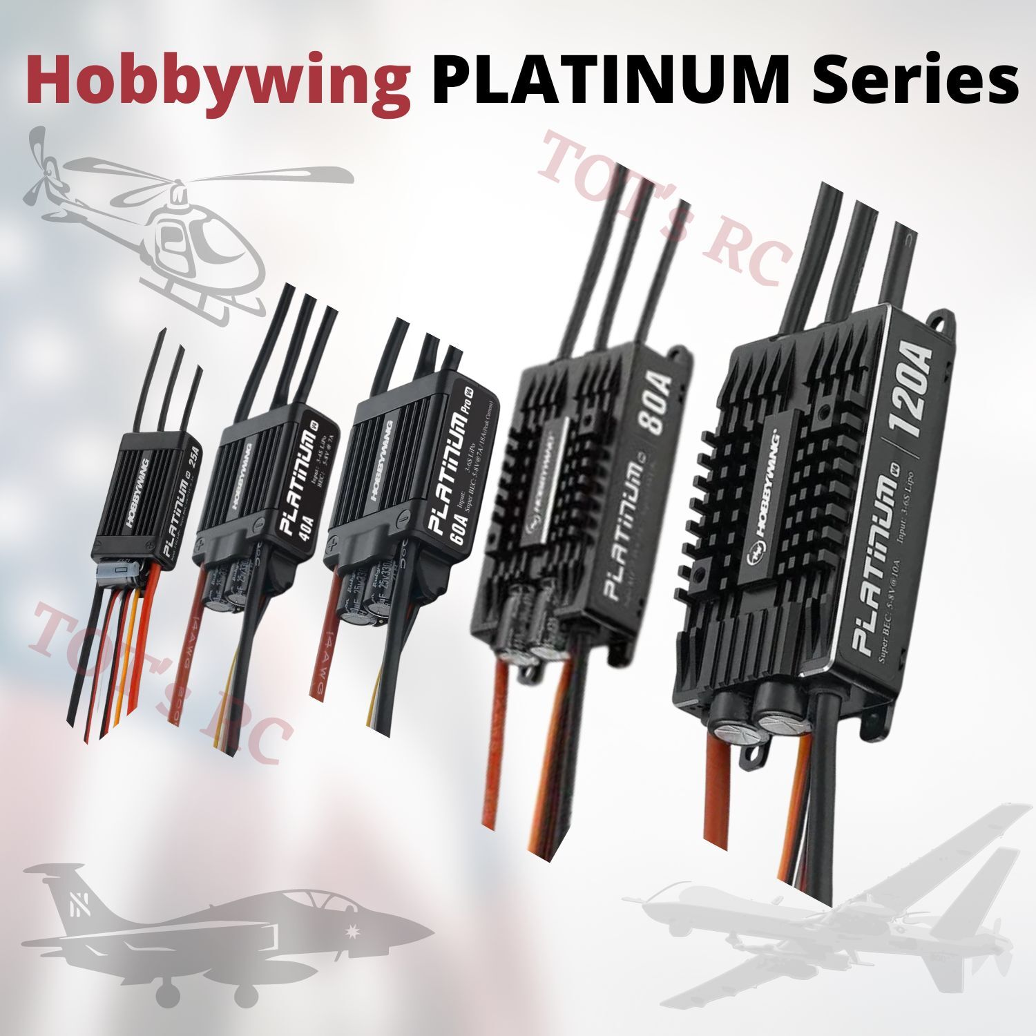 Hobbywing PLATINUM 25A 40A 60A 80A 120amp *CLEARANCE EVENT*