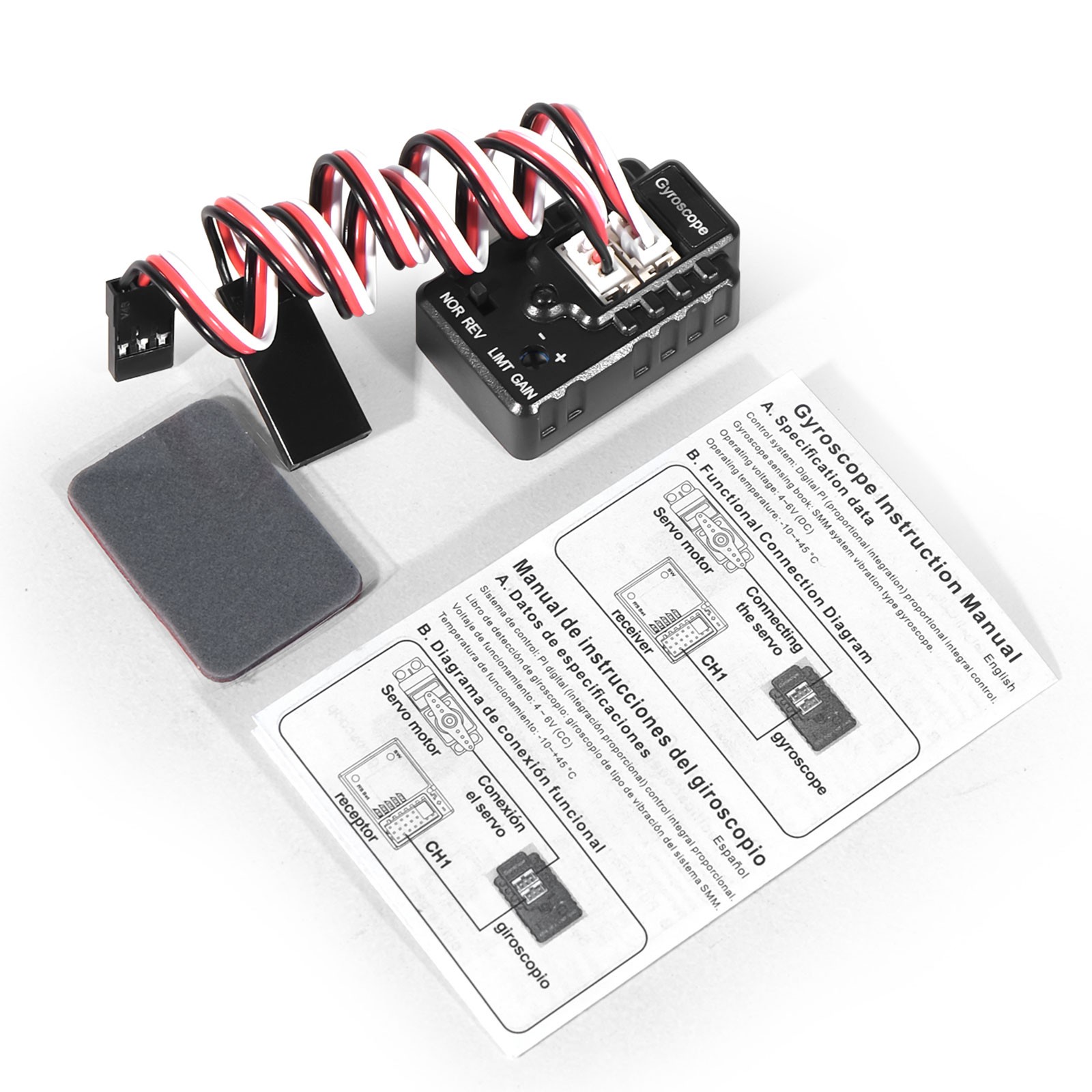 Dual-Axis Gyroscope Vehicle Auto Stability Control Module for RC Drift Cars Boat