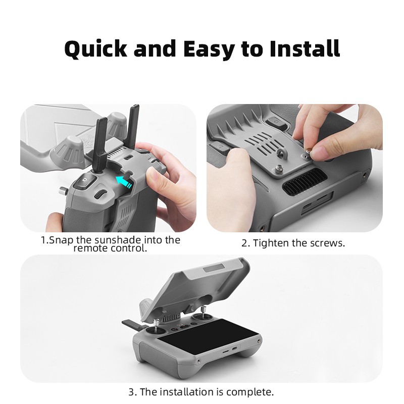 For DJI MINI 4 PRO Drone RC 2 Air 3 Remote Control Sun Hood Sunshade Cover US
