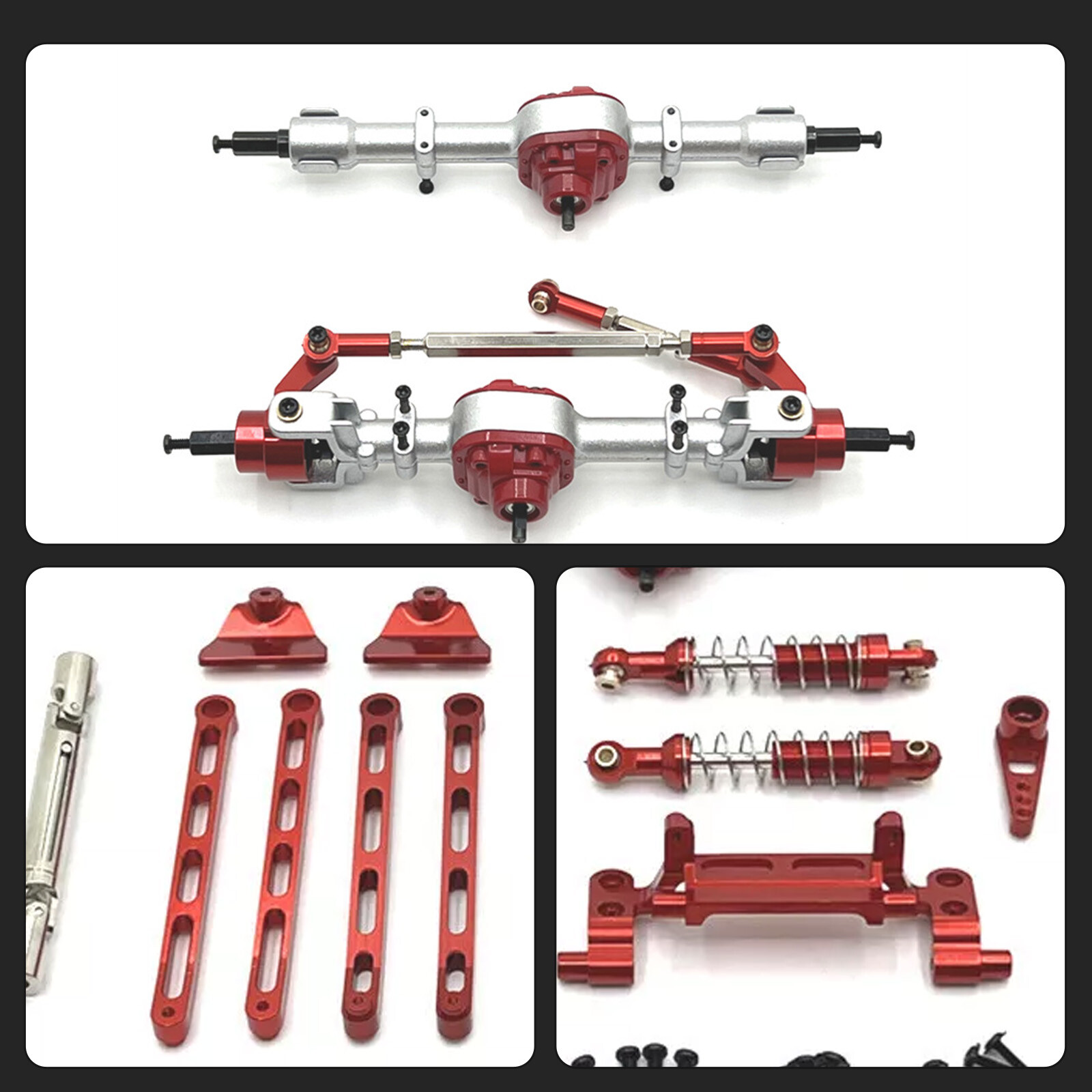 For 1/12 MN82 LC79 MN78 RC Upgrade Parts Full Car Metal Assembly Kit Replacement