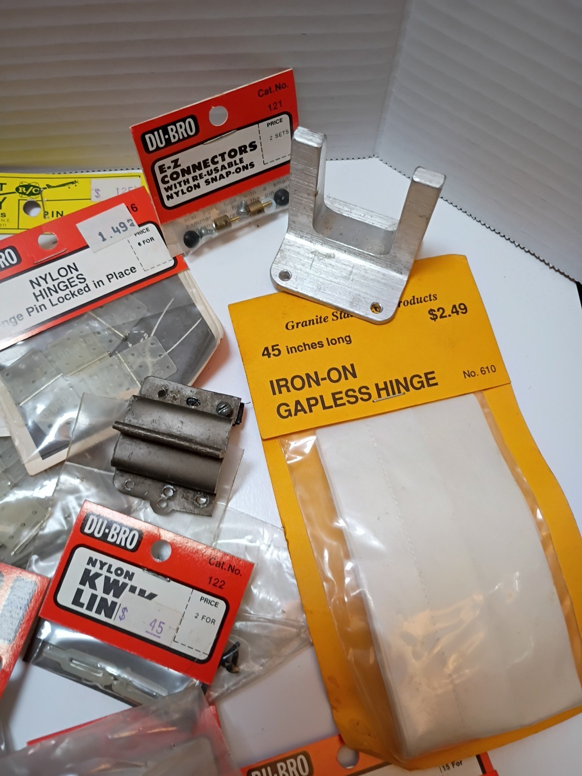 Vintage RC Model Airplane Parts Lot, Du-bro,Ernst,Sig,pylon,Granite,CB, etc