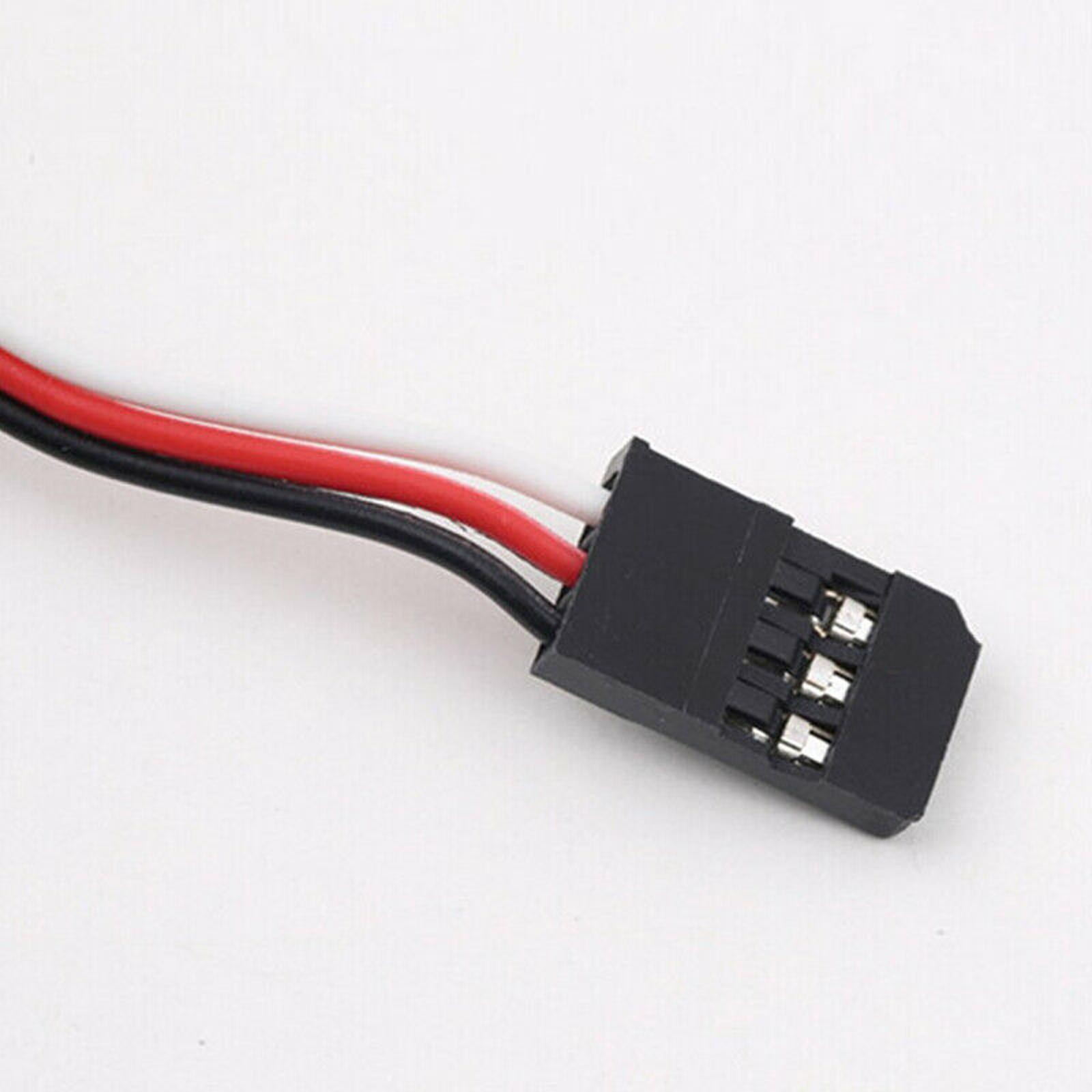 Black & Red ESC Brushed Speed Controller With Cooling Fan For RC Car Truck Boat