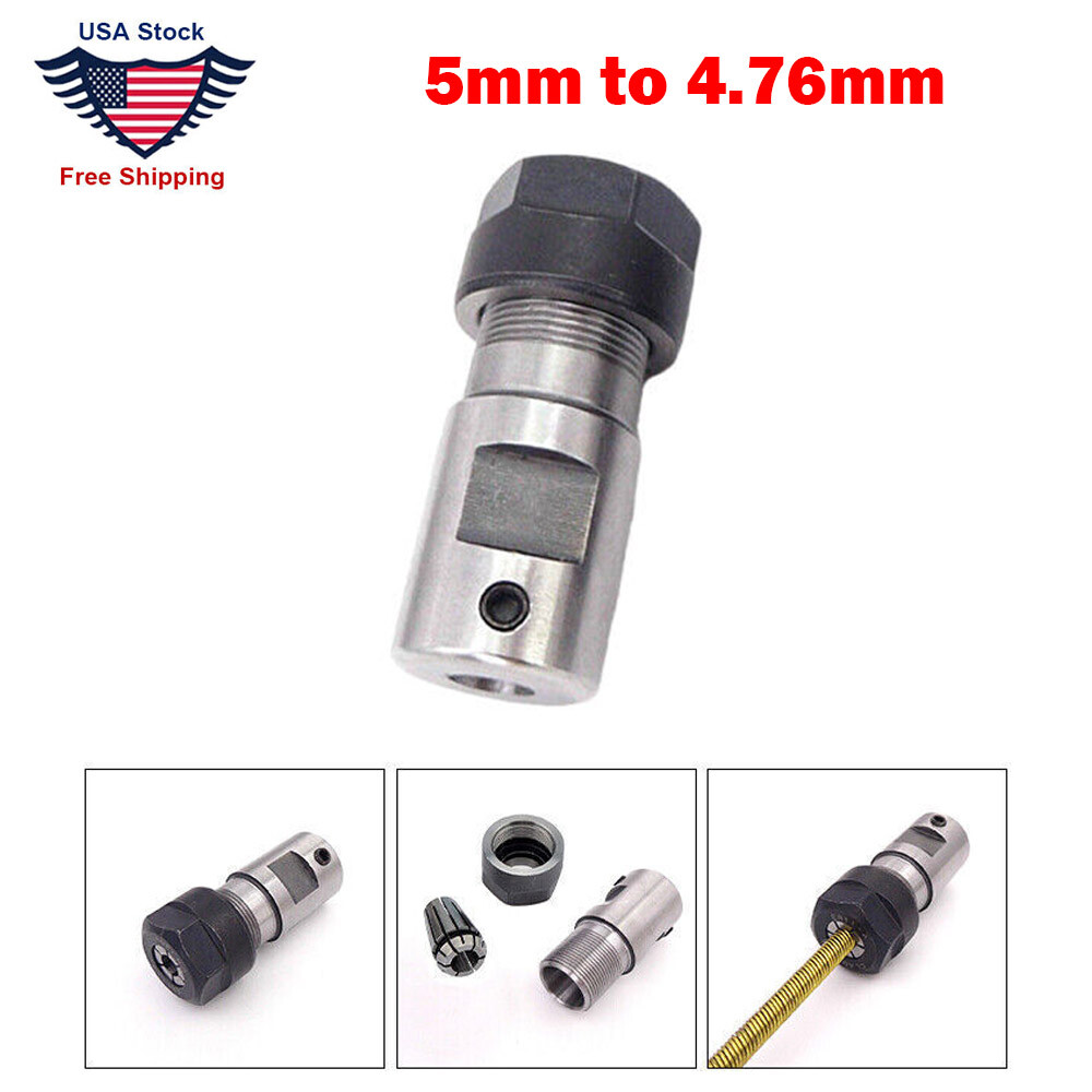4.76mm Flexible Shaft Coupling 5mm to 4.76mm 3/16″ Collet Joint for RC Boat NEW