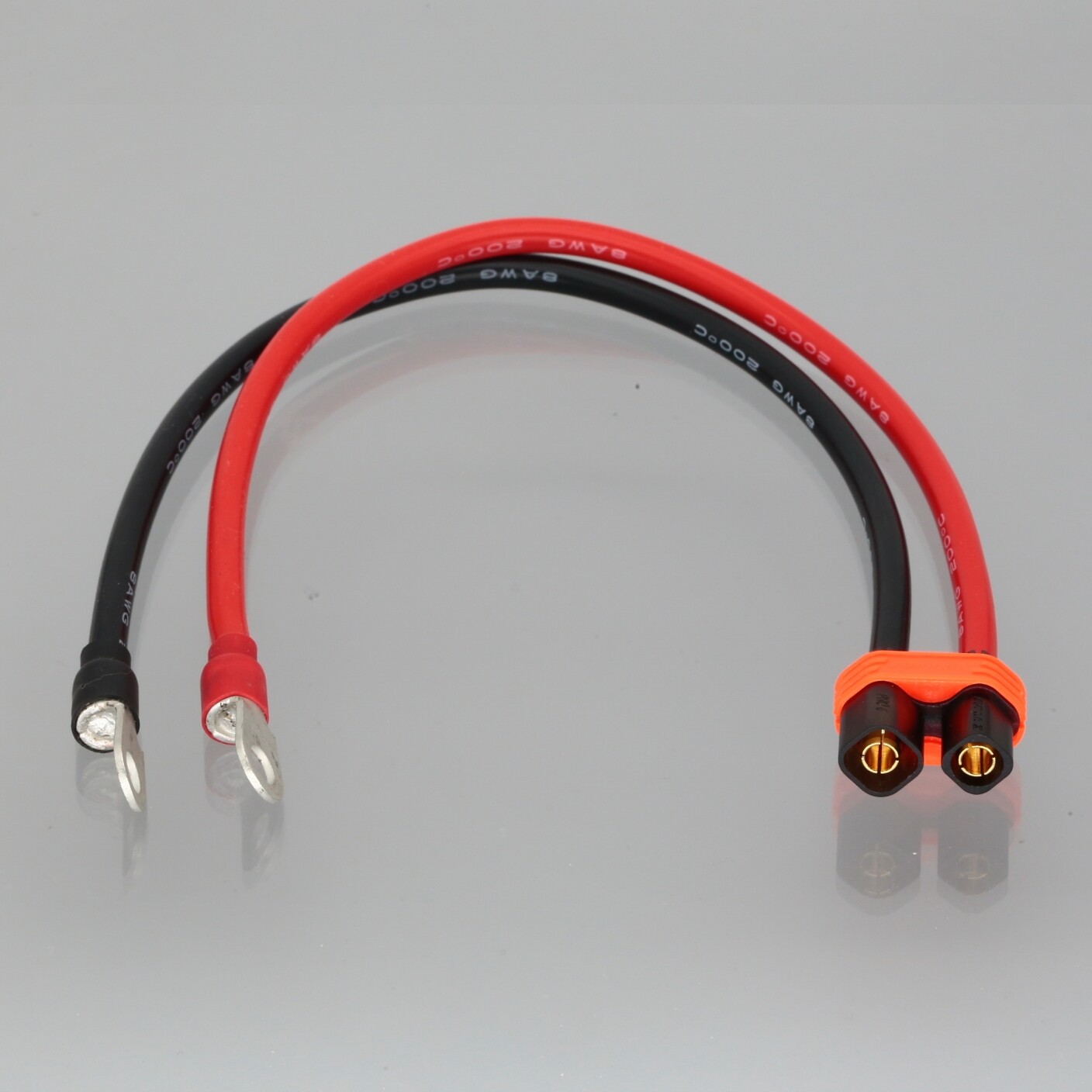 8AWG Leads M6 Ring Lug Terminal to 6mm Male Connector For Sur Ron Surron Battery