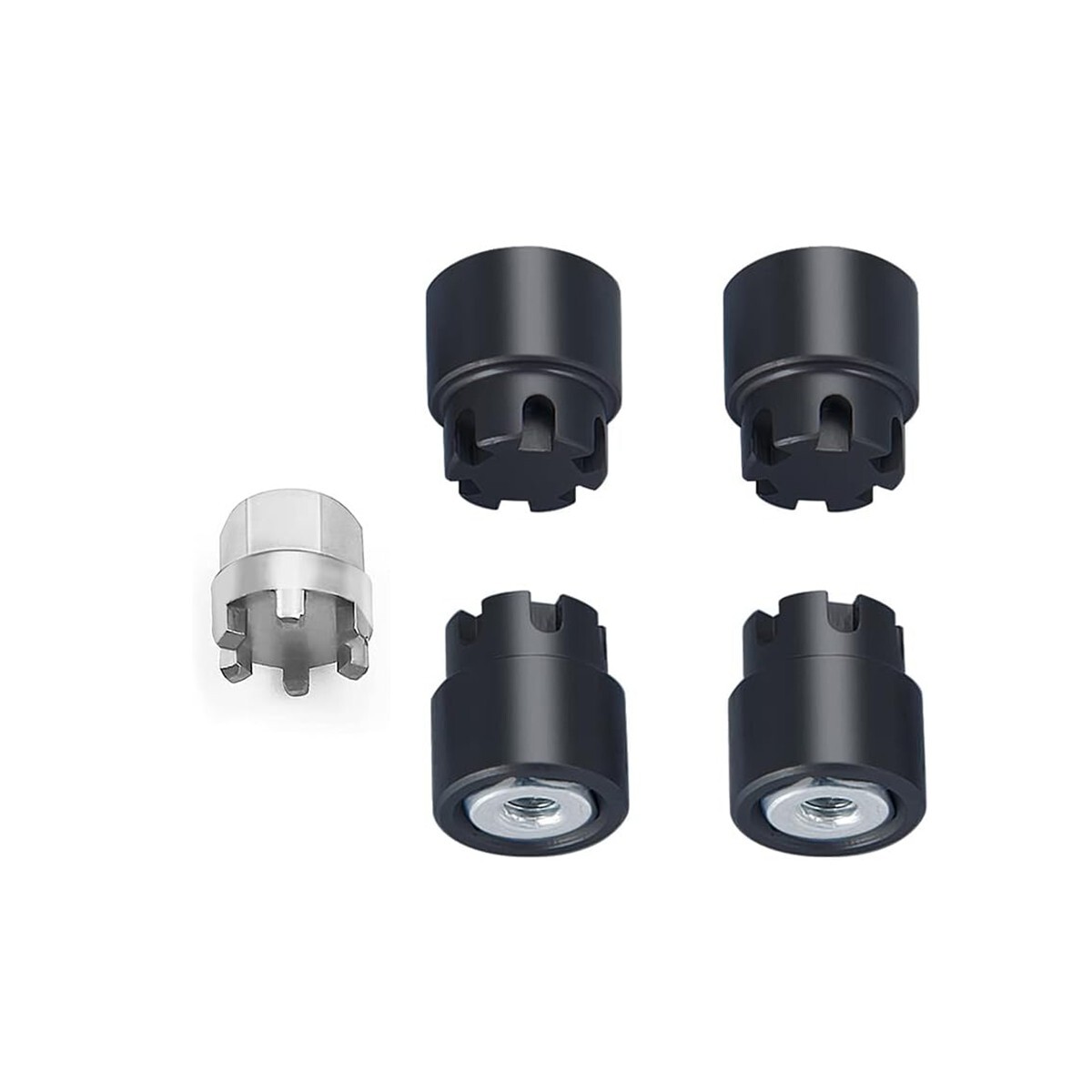 LCX 1/24 RC Crawler M2 Wheel Nuts Cap Locking Hubs Wheel for Axial SCX24 AX24