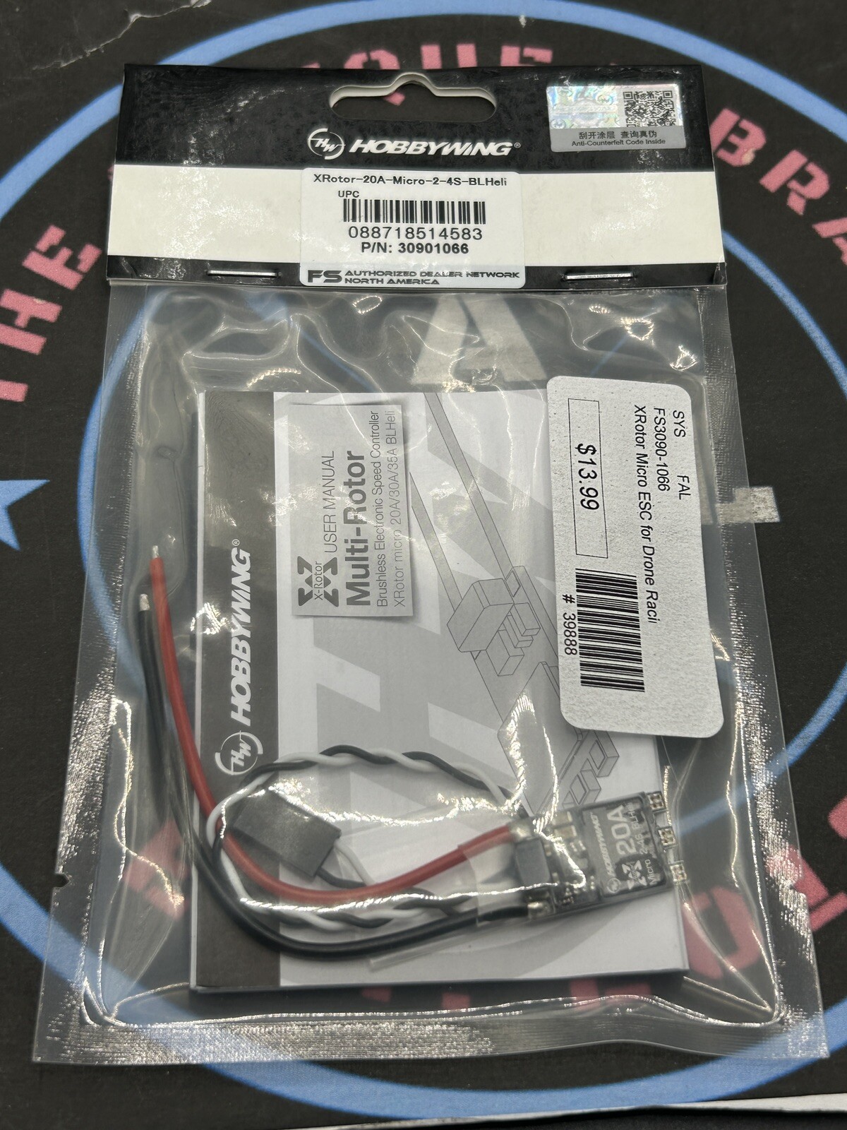 Hobbywing XRotor 20A Micro 2-4s BLHeli, P/N” 30901066